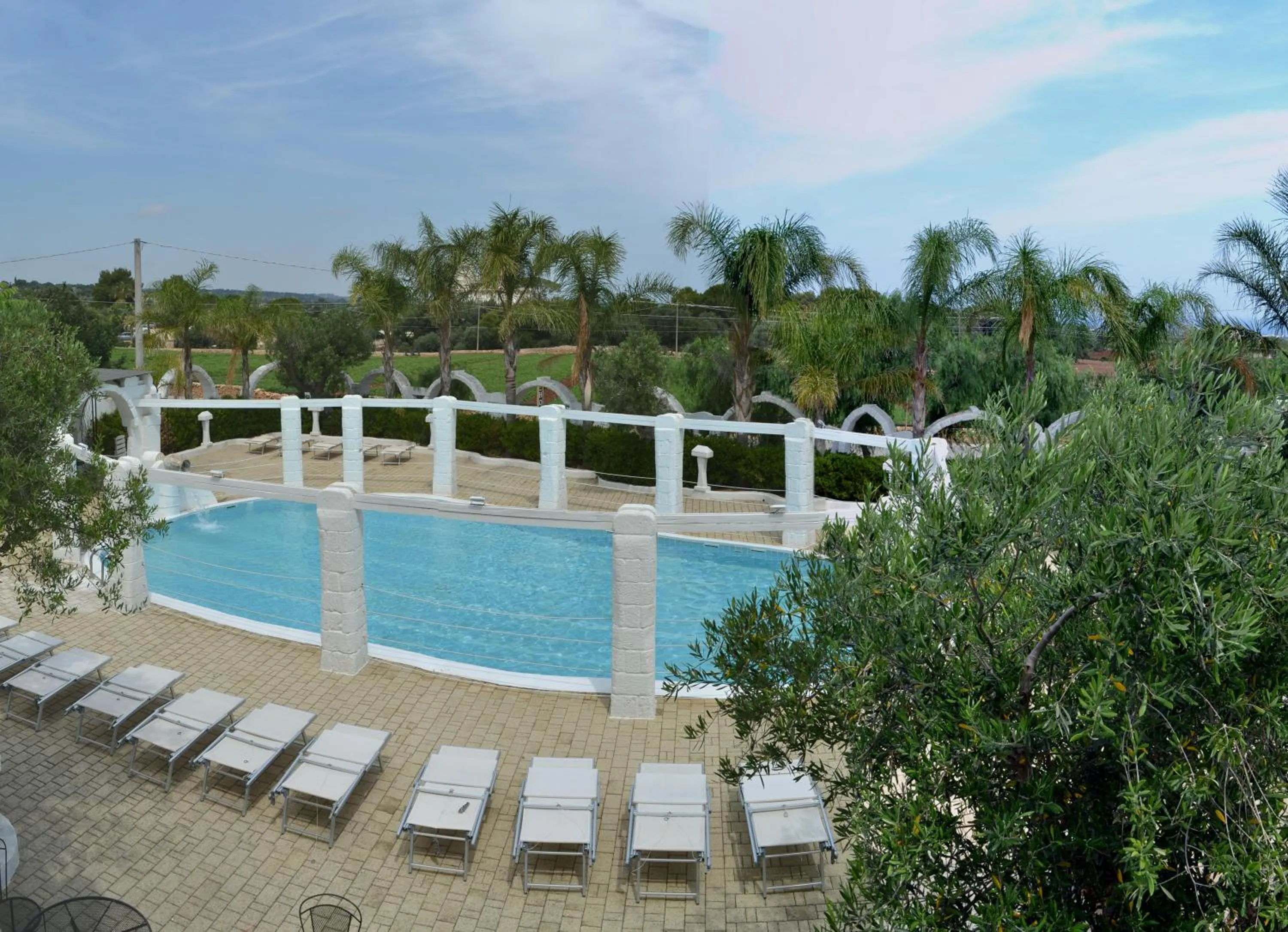 Pool view in Hotel Nicolaj