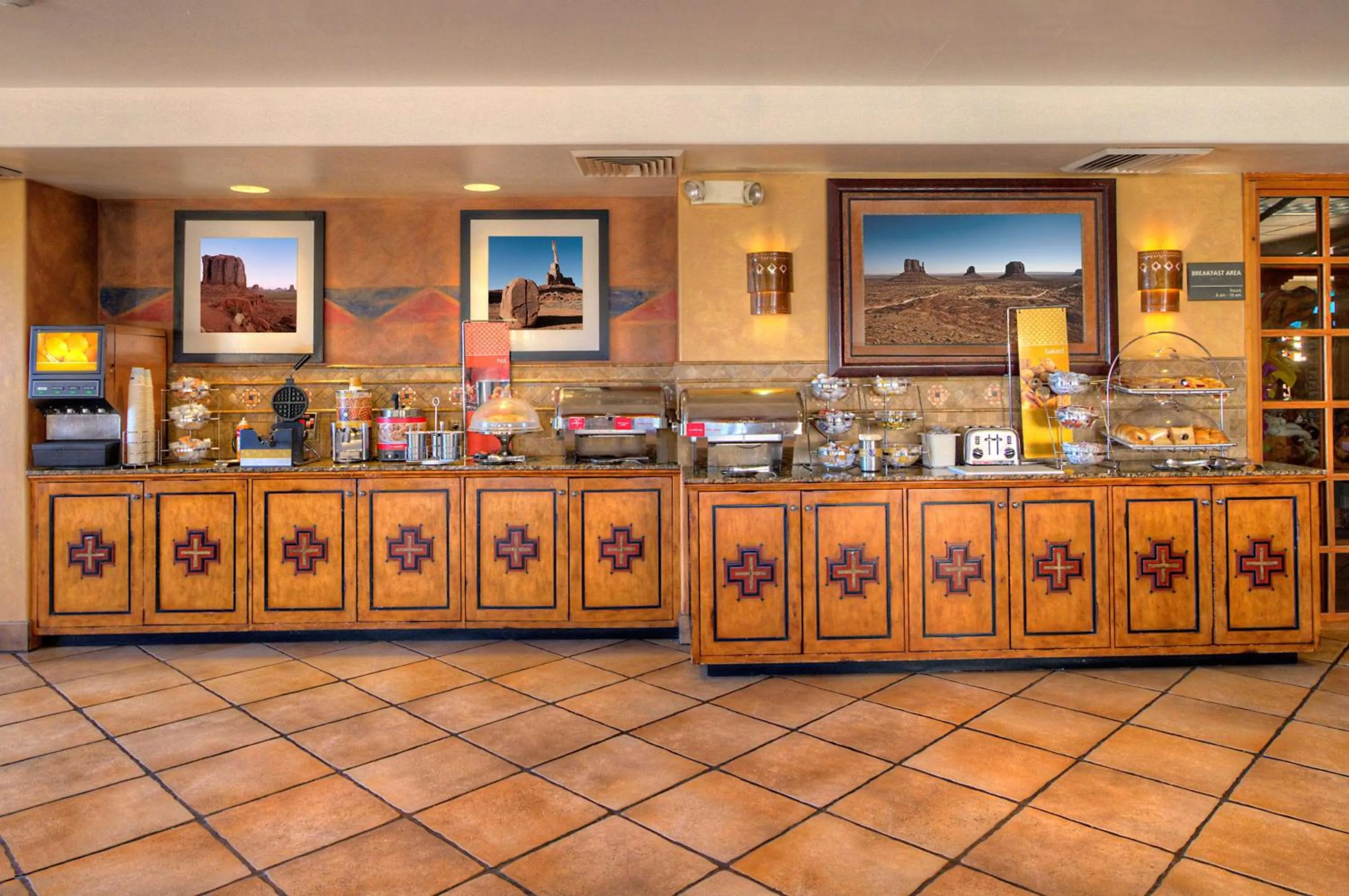 Breakfast in Hampton Inn Kayenta Monument Valley