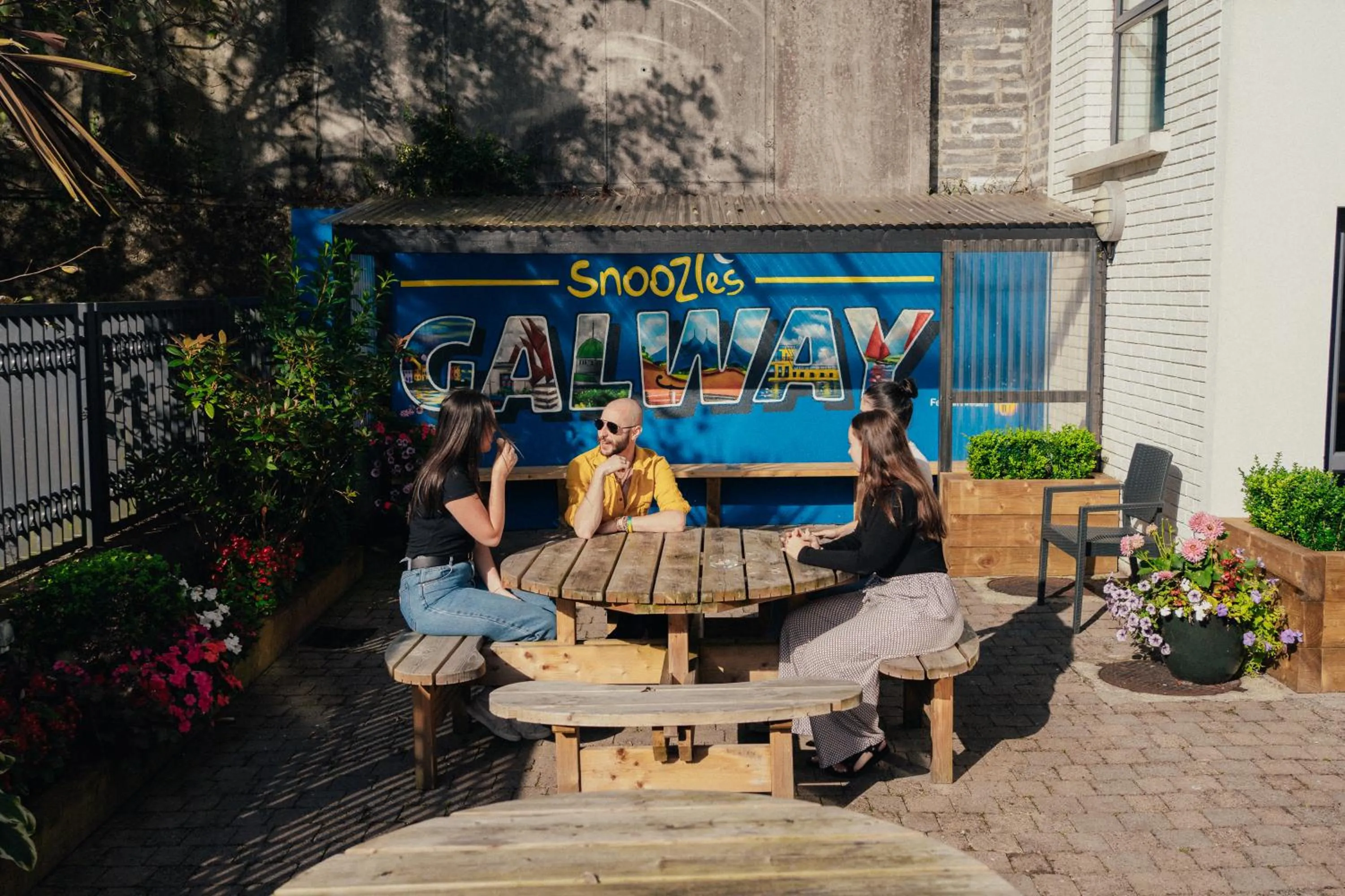 Patio in Snoozles Galway City Centre