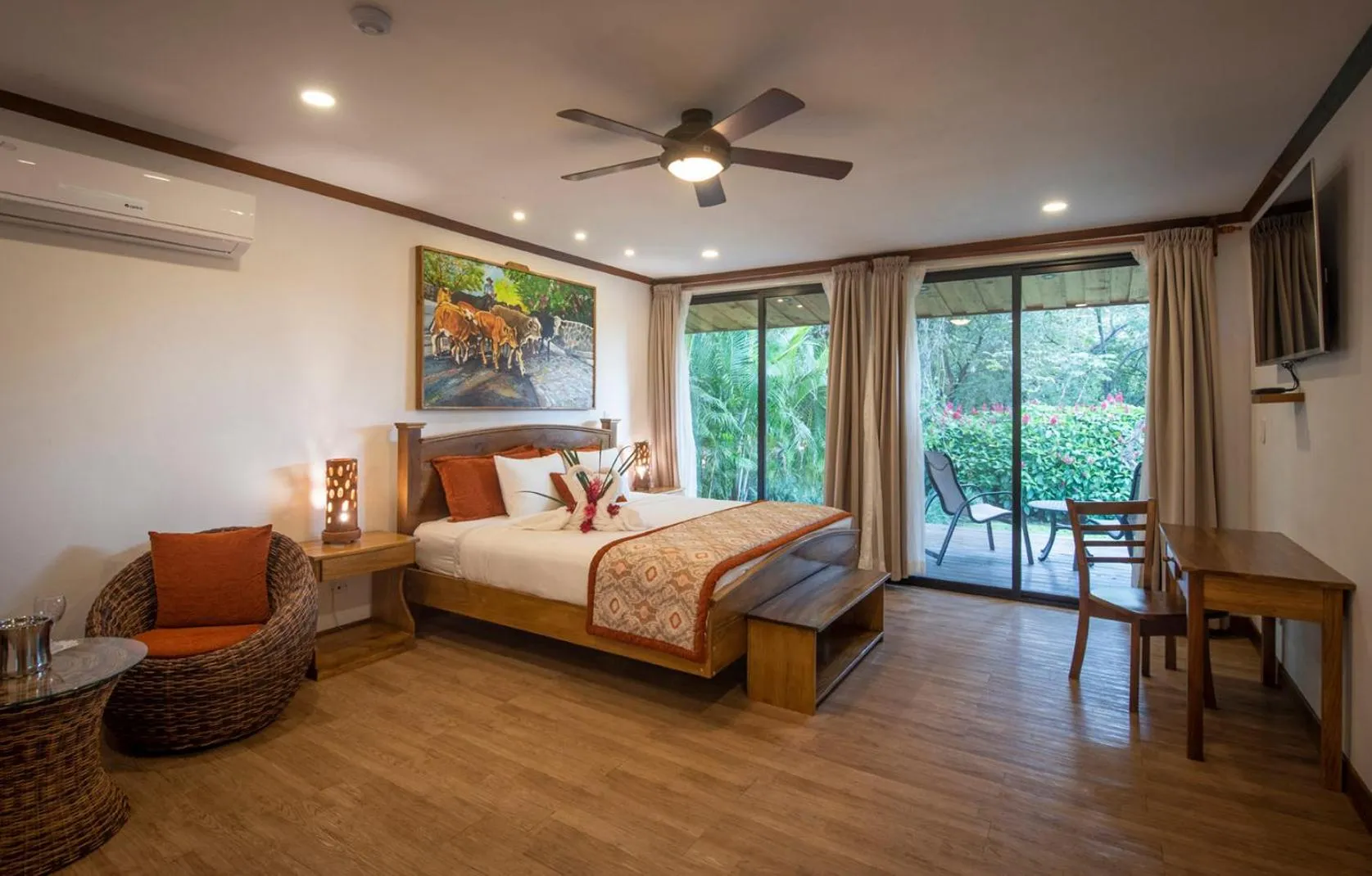 Photo of the whole room, Bed in Hacienda Guachipelin Volcano Ranch Hotel & Hot Springs