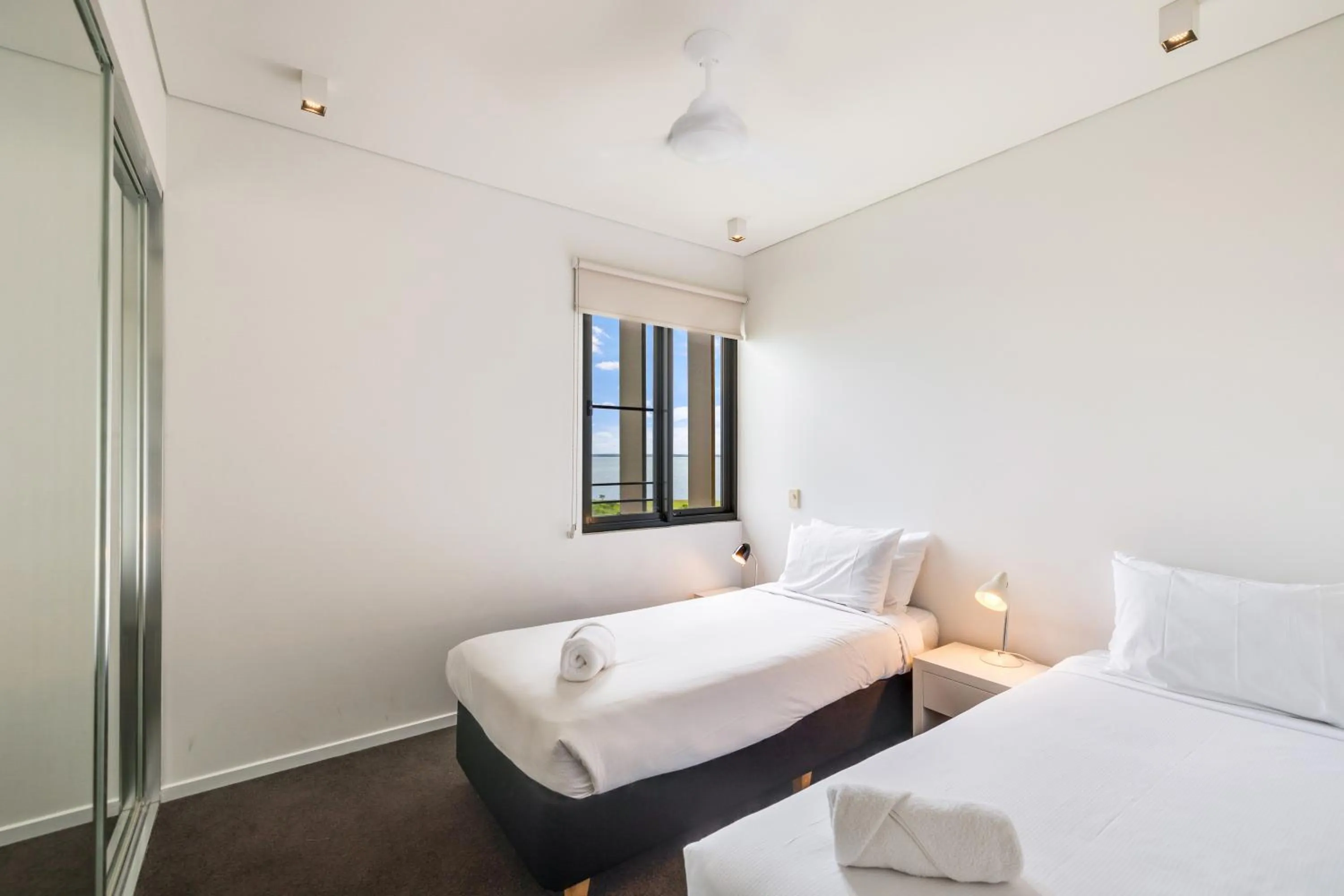 Bedroom, Bed in Darwin Waterfront Short Stay Apartments