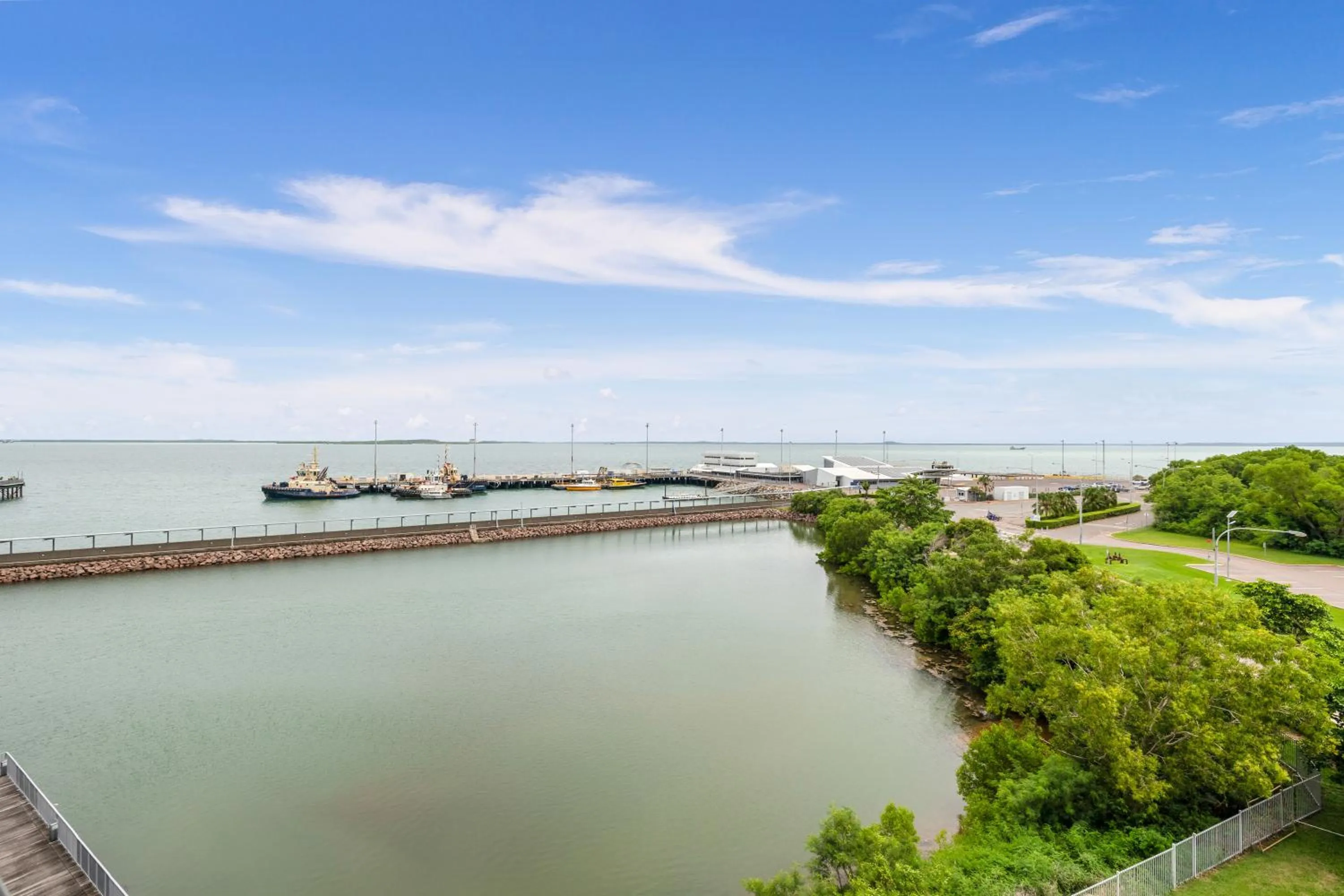 Sea view in Darwin Waterfront Short Stay Apartments