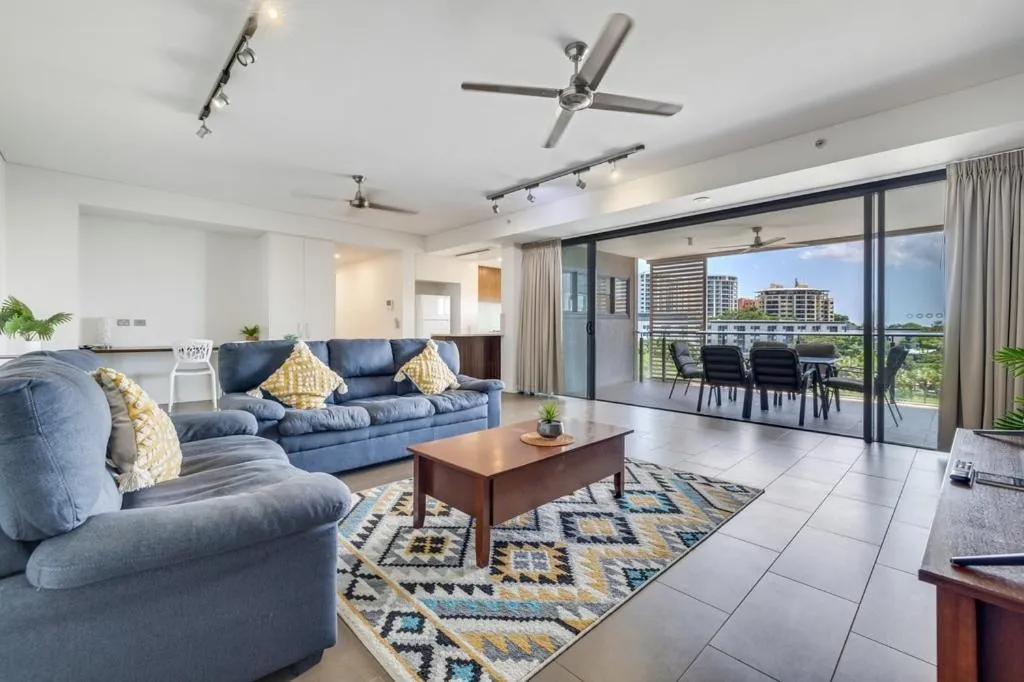 Living room in Darwin Waterfront Short Stay Apartments