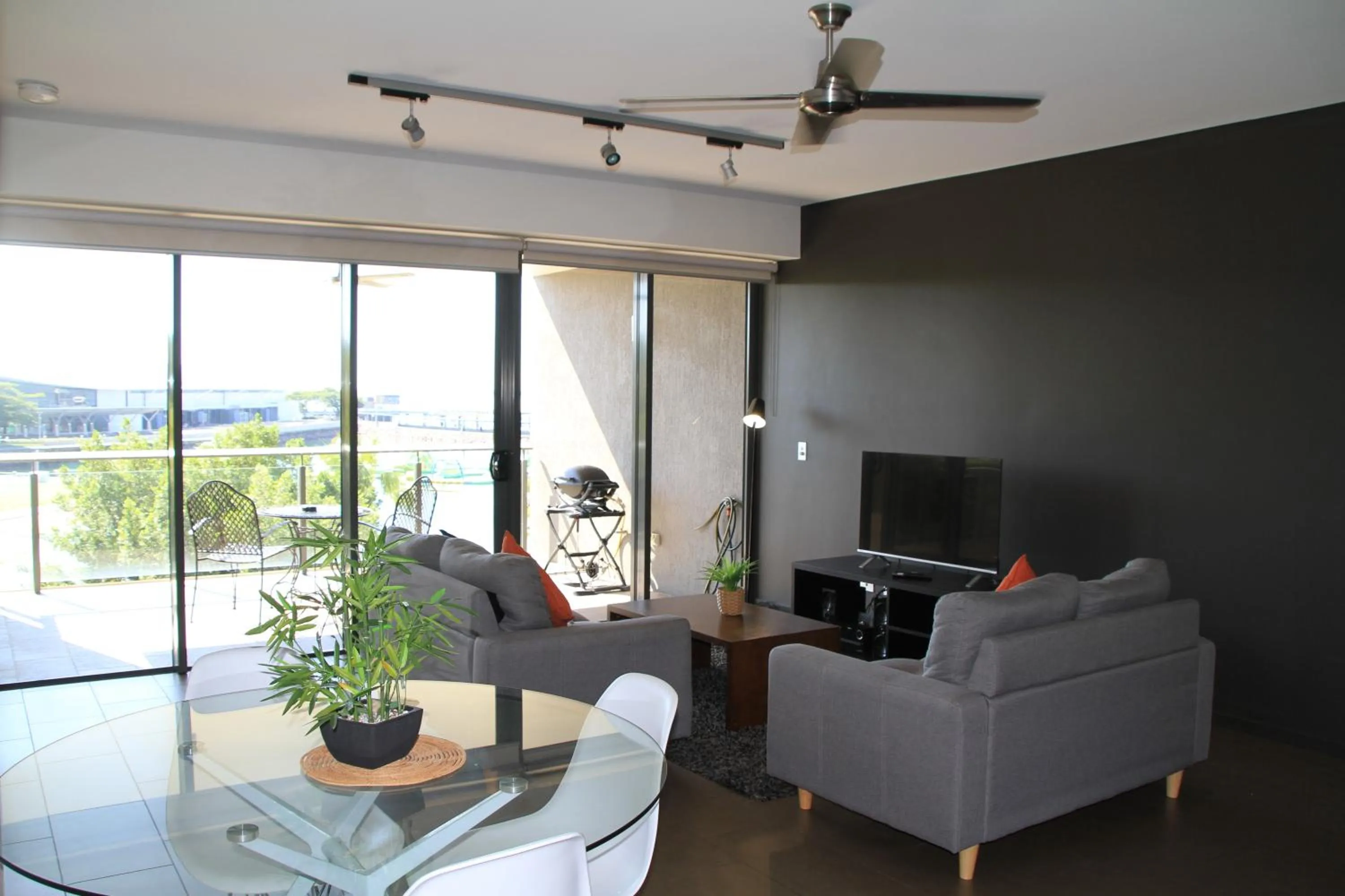 Living room in Darwin Waterfront Short Stay Apartments