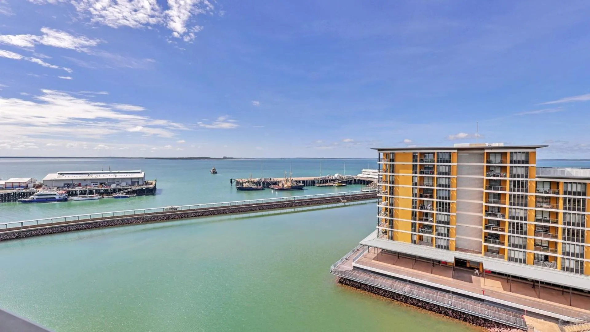 Sea view in Darwin Waterfront Short Stay Apartments