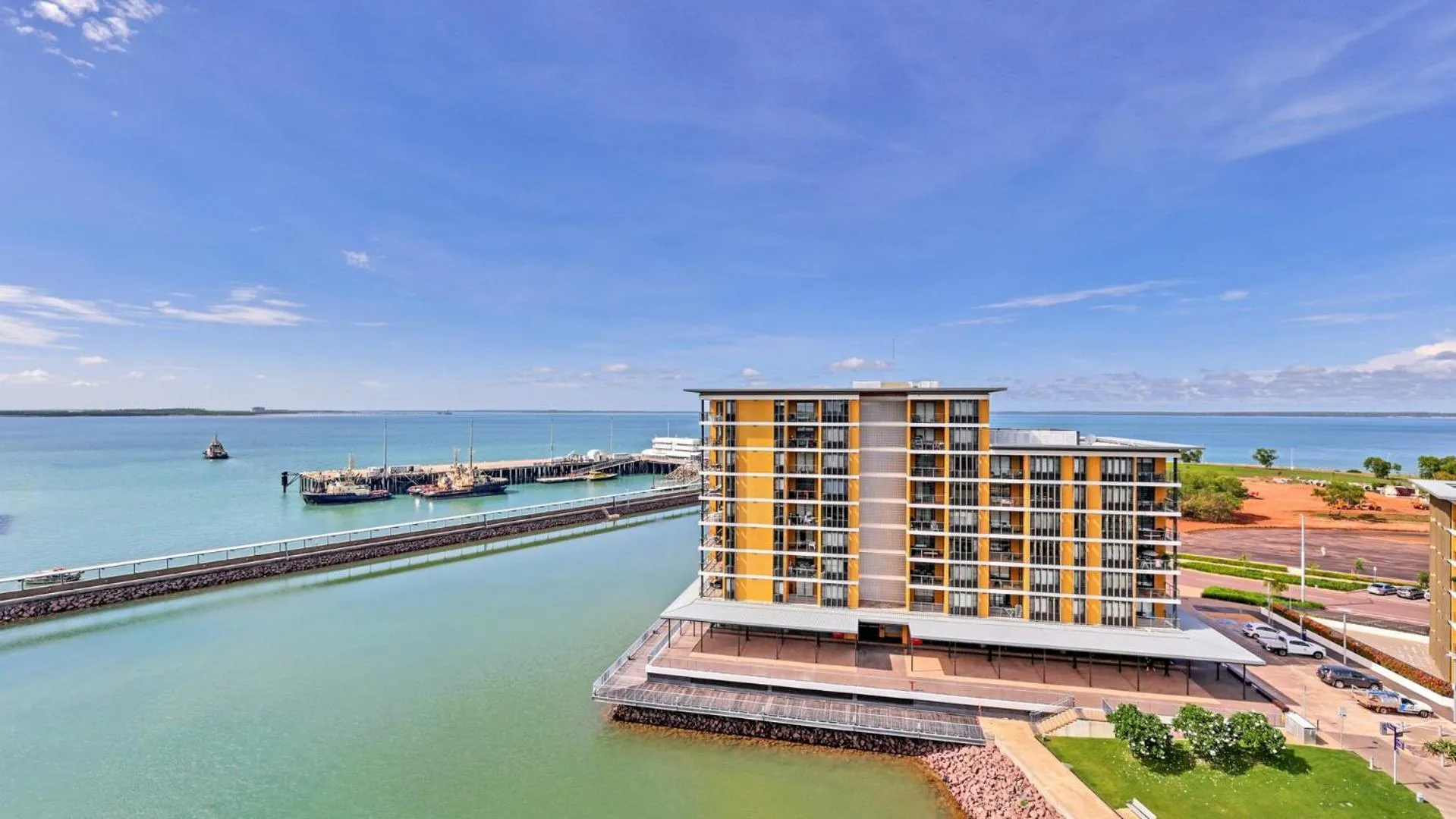 Sea view in Darwin Waterfront Short Stay Apartments