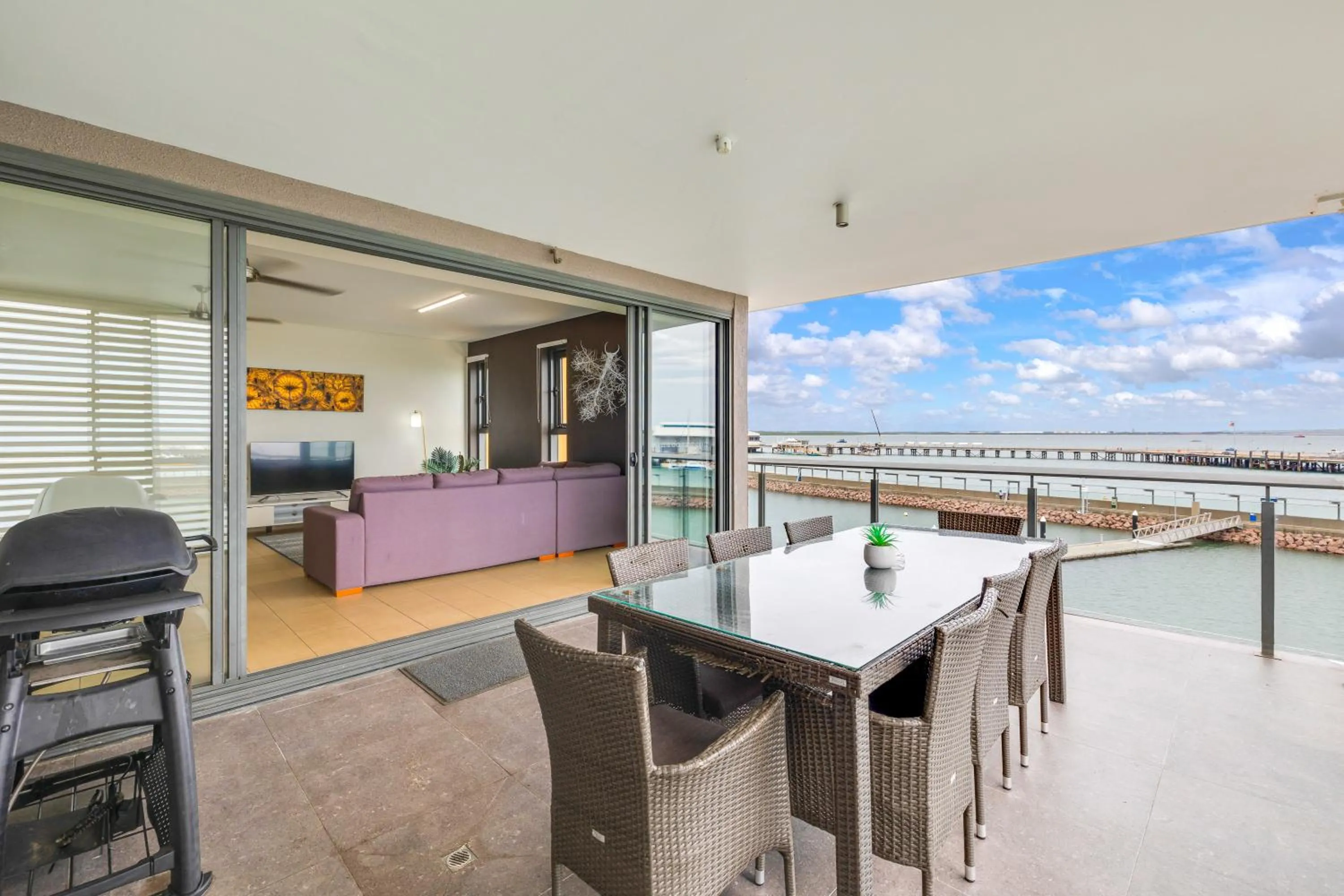 Balcony/Terrace in Darwin Waterfront Short Stay Apartments