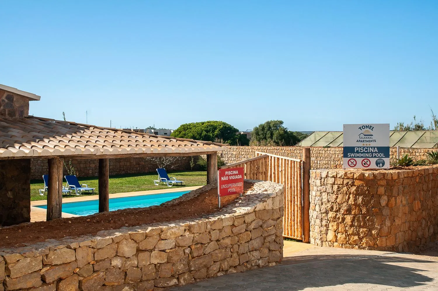 Pool view in Tonel Apartamentos Turisticos