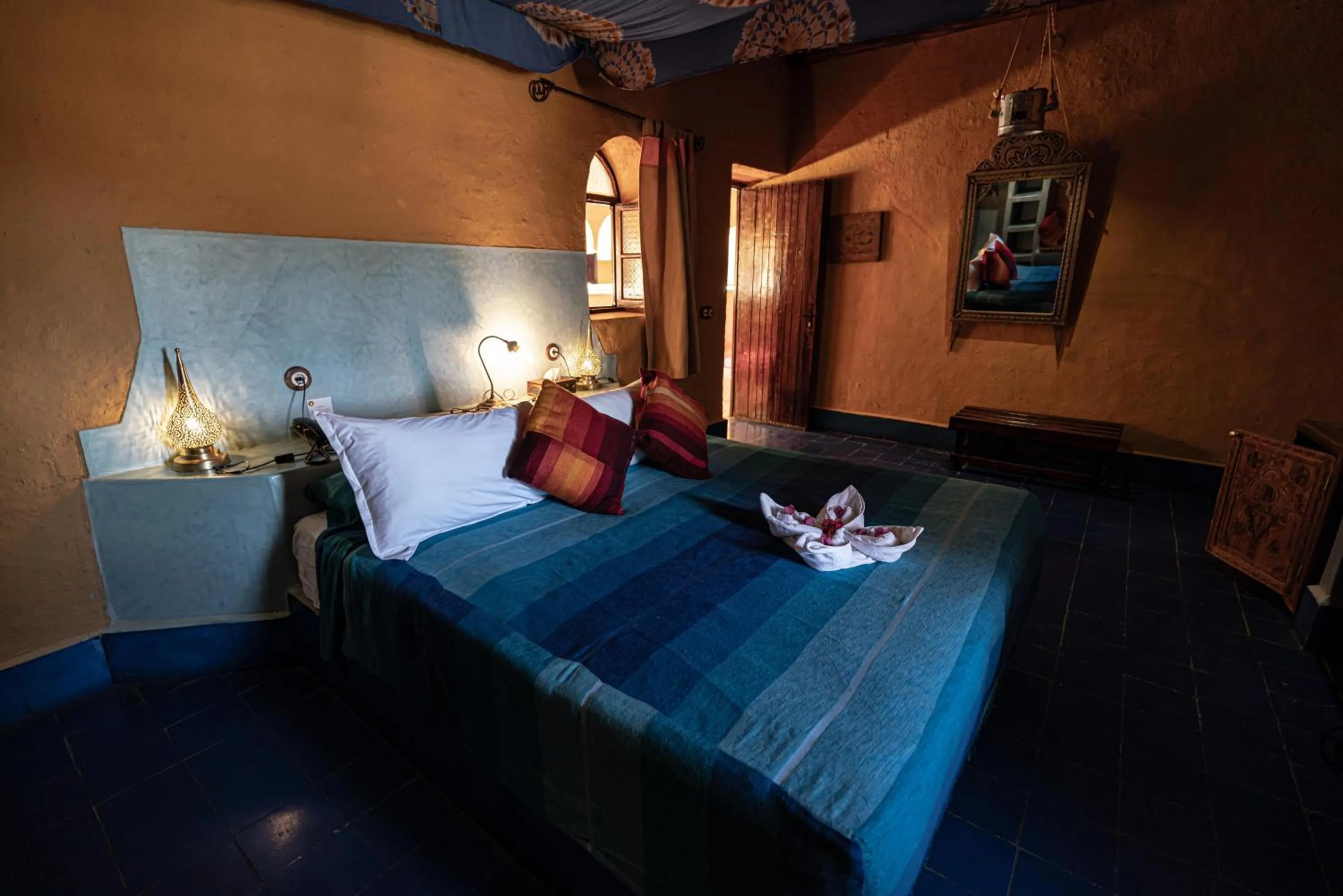 Bed in Kasbah Hotel Tombouctou