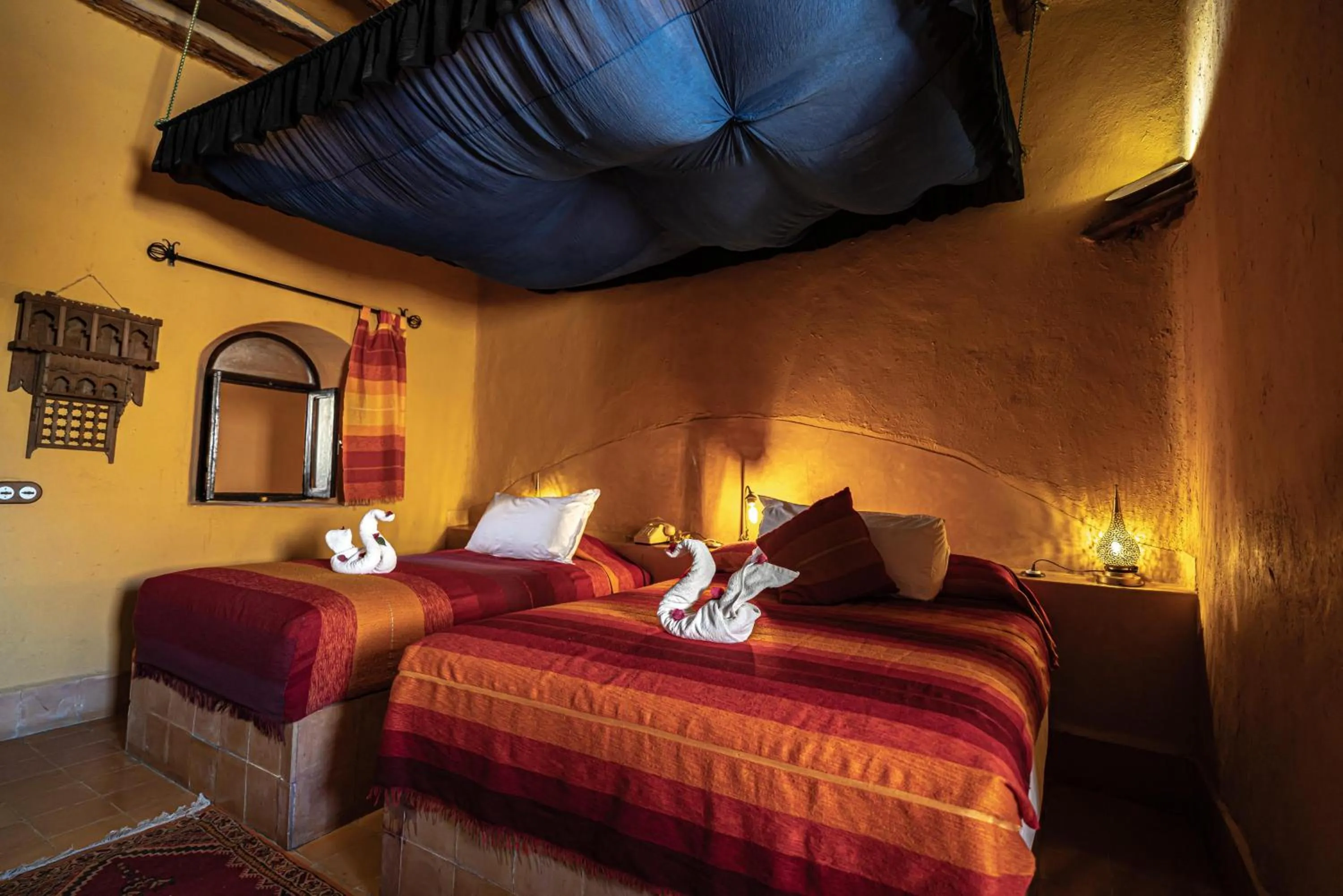 Bed in Kasbah Hotel Tombouctou