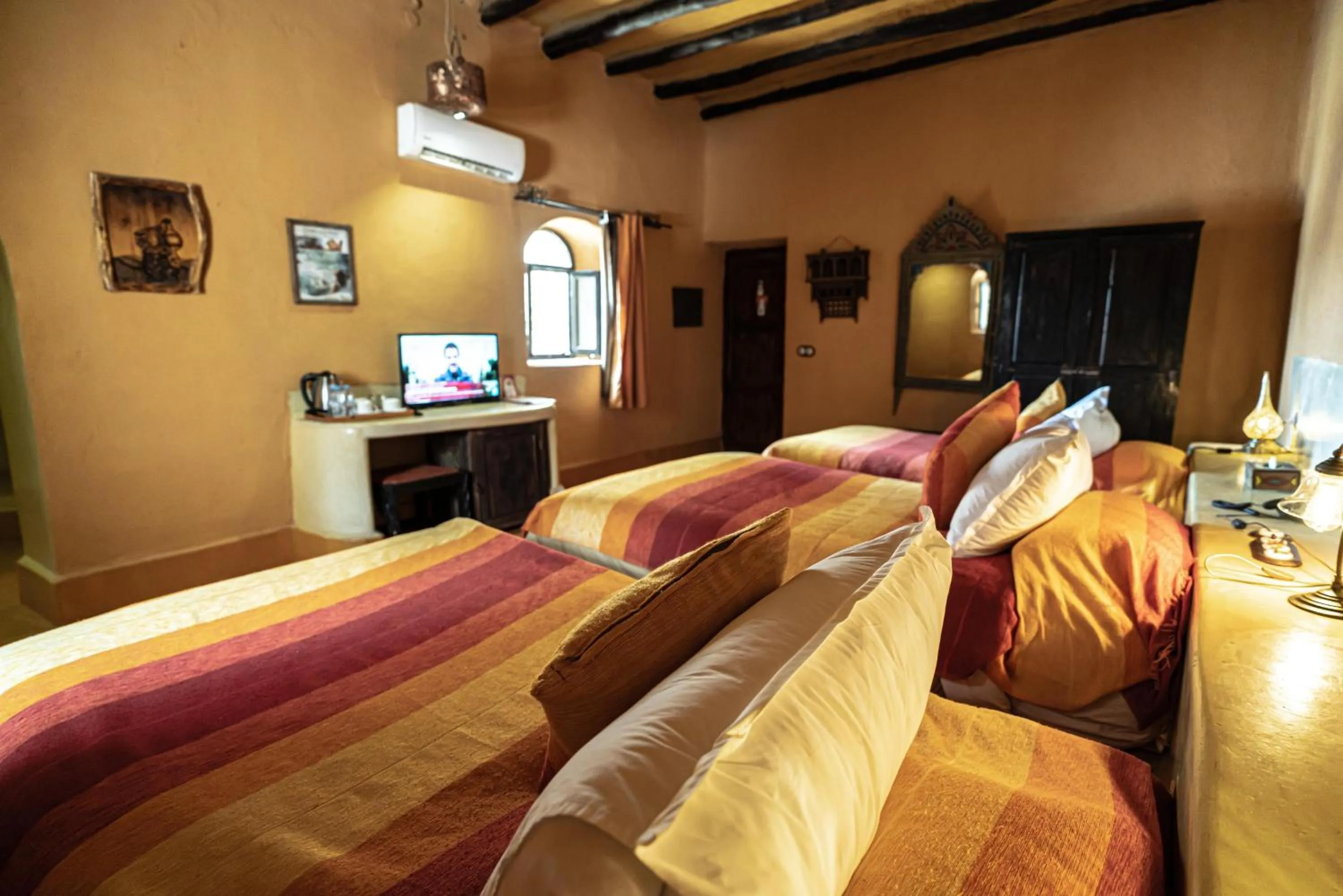 Bed in Kasbah Hotel Tombouctou