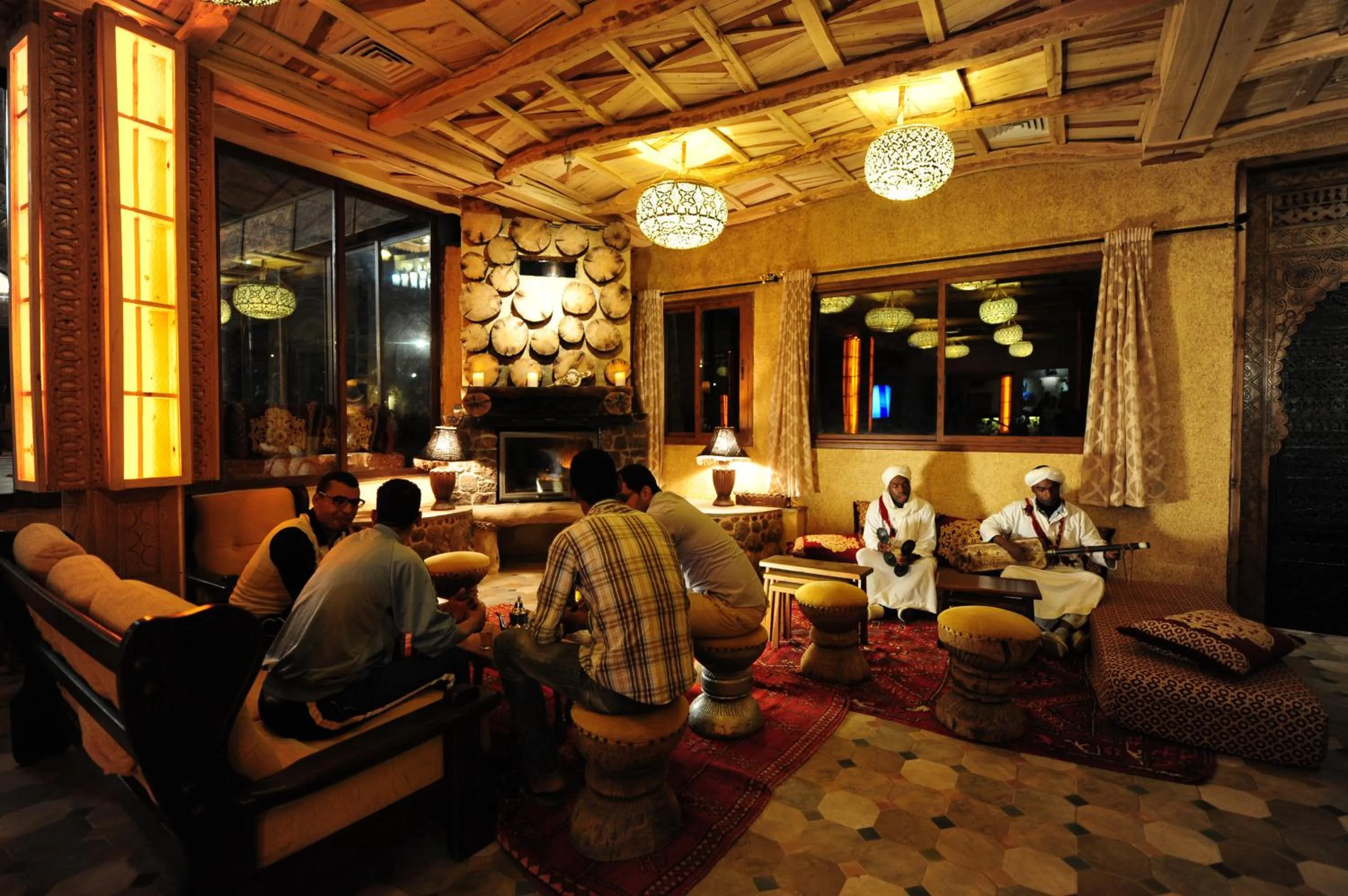 Lounge or bar in Kasbah Hotel Tombouctou