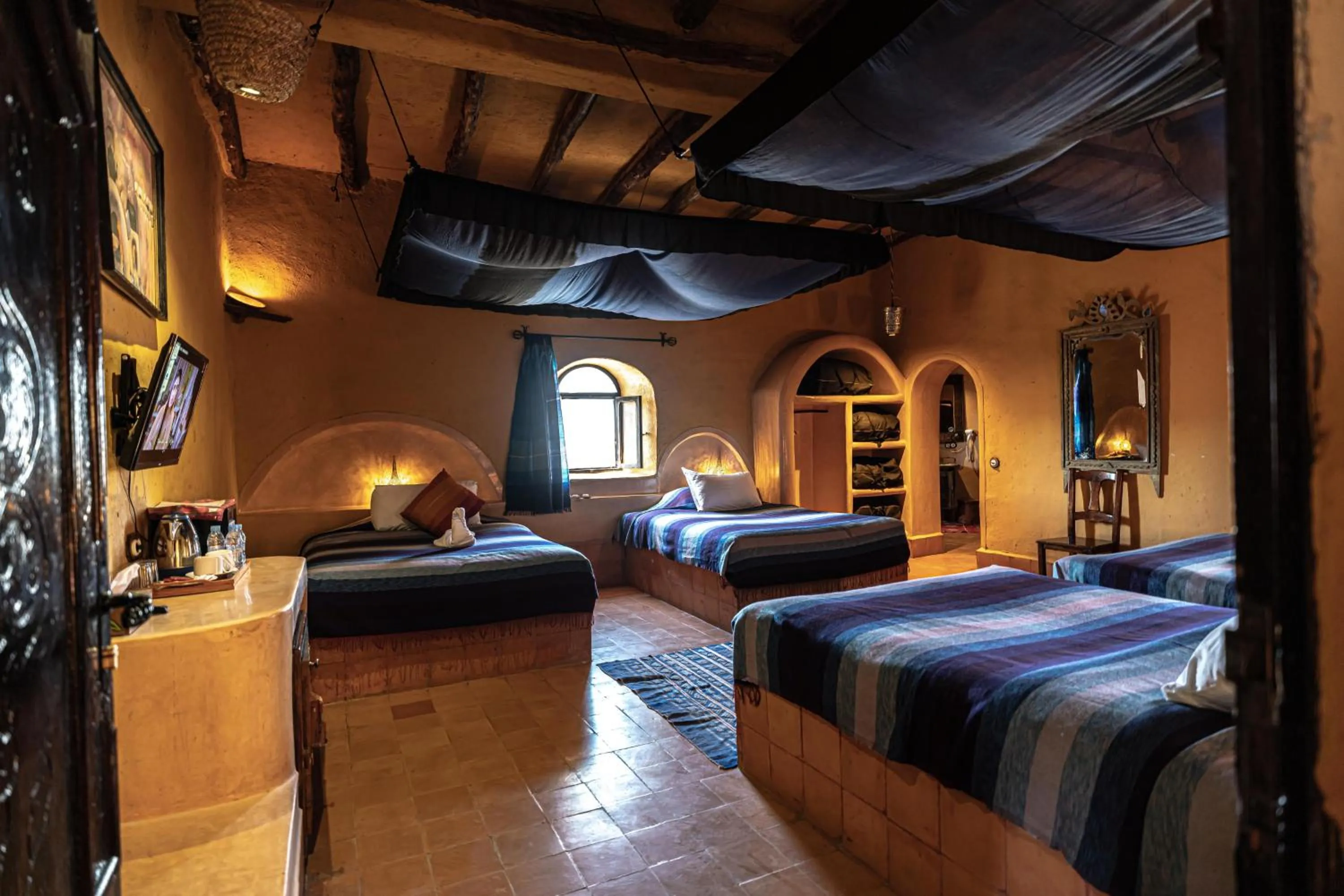 Bed in Kasbah Hotel Tombouctou