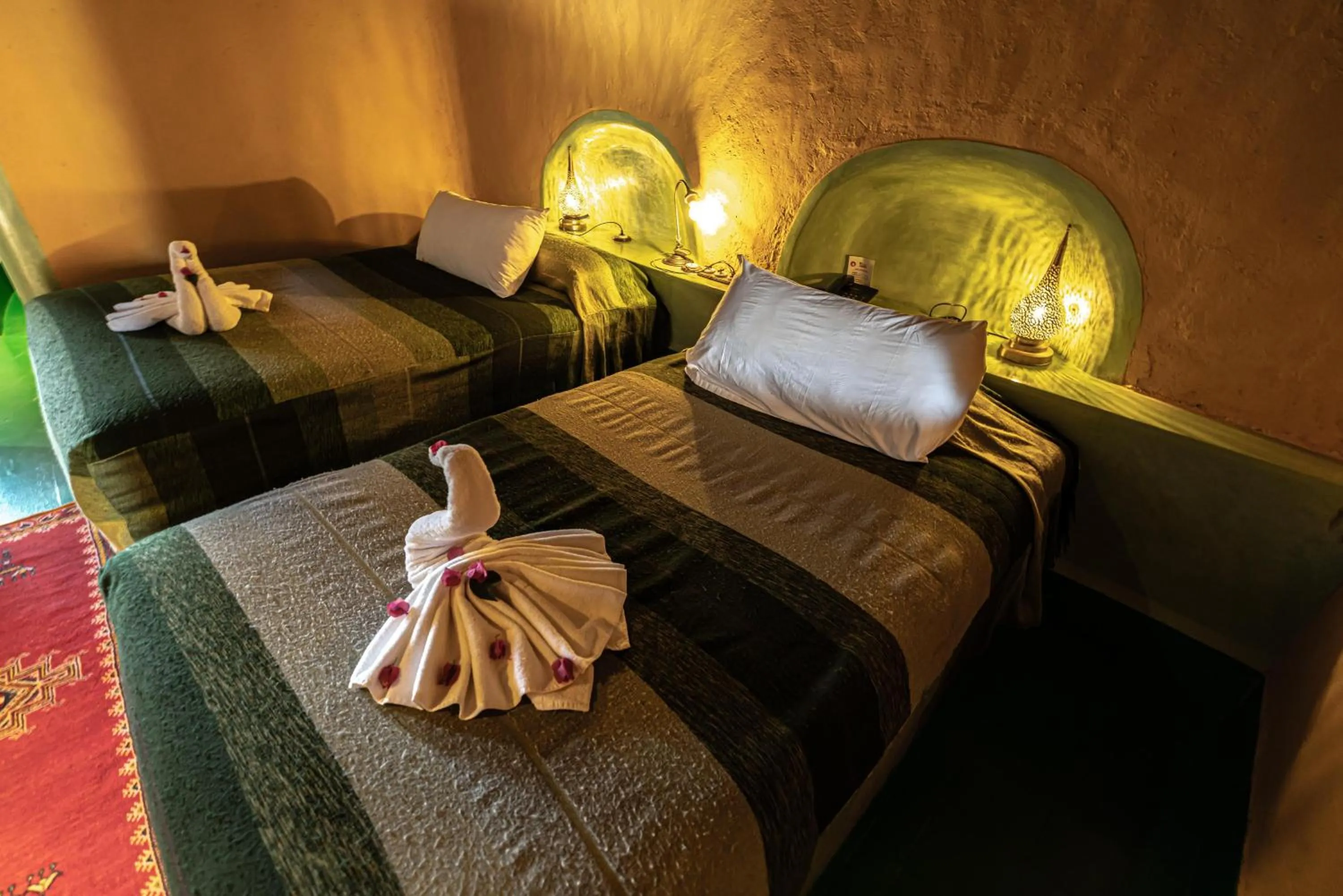 Bed in Kasbah Hotel Tombouctou