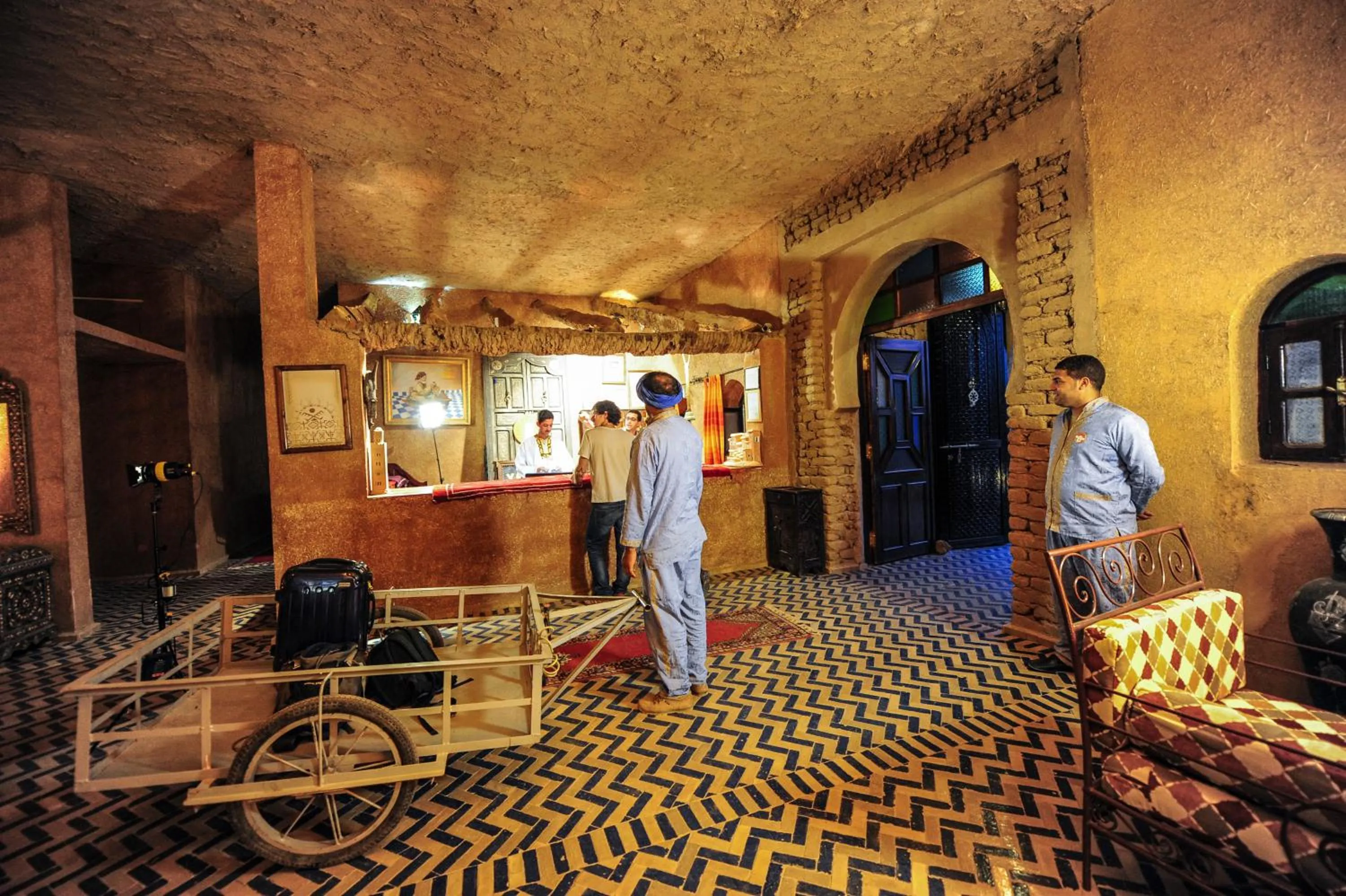 Lobby or reception in Kasbah Hotel Tombouctou