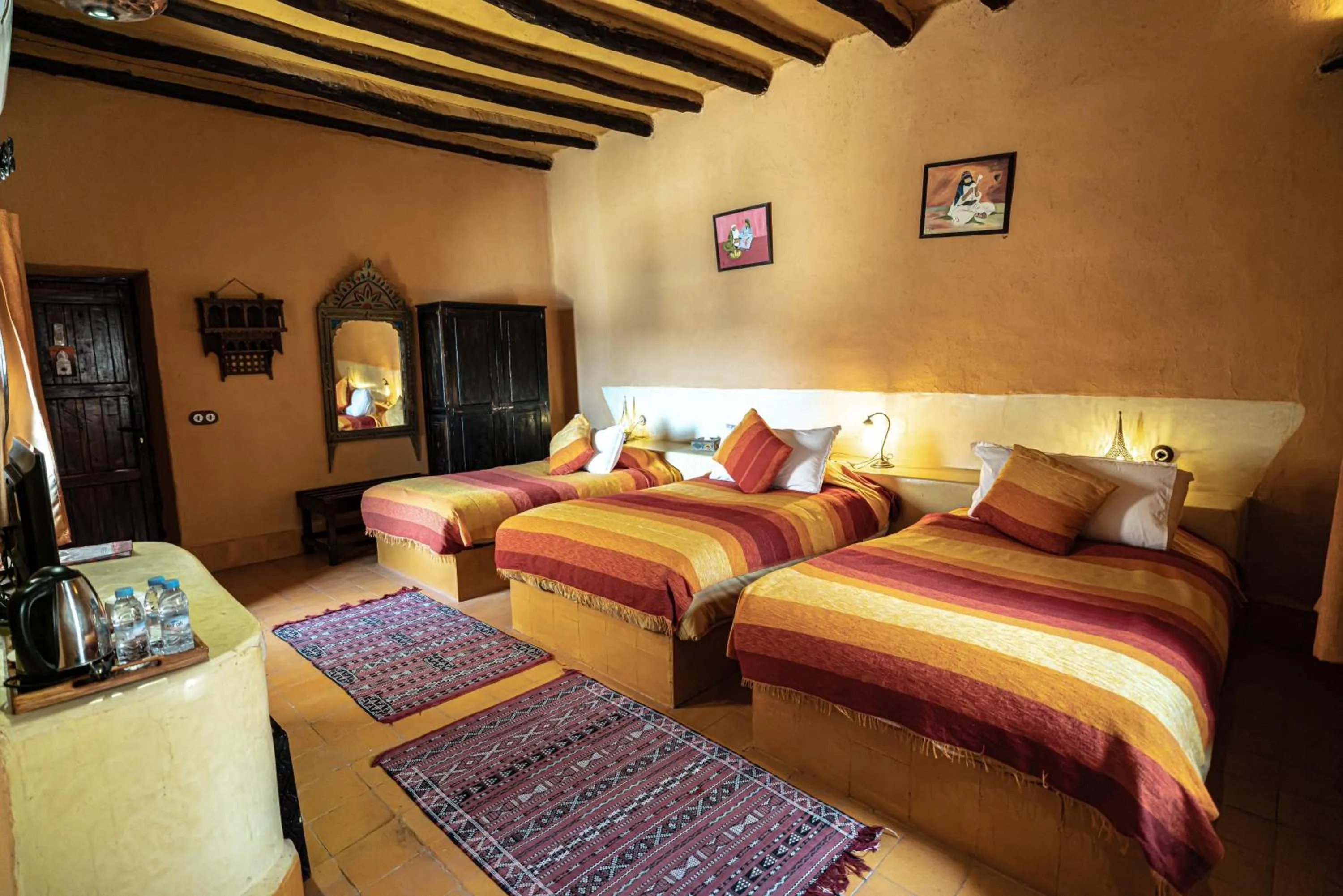 Bed in Kasbah Hotel Tombouctou