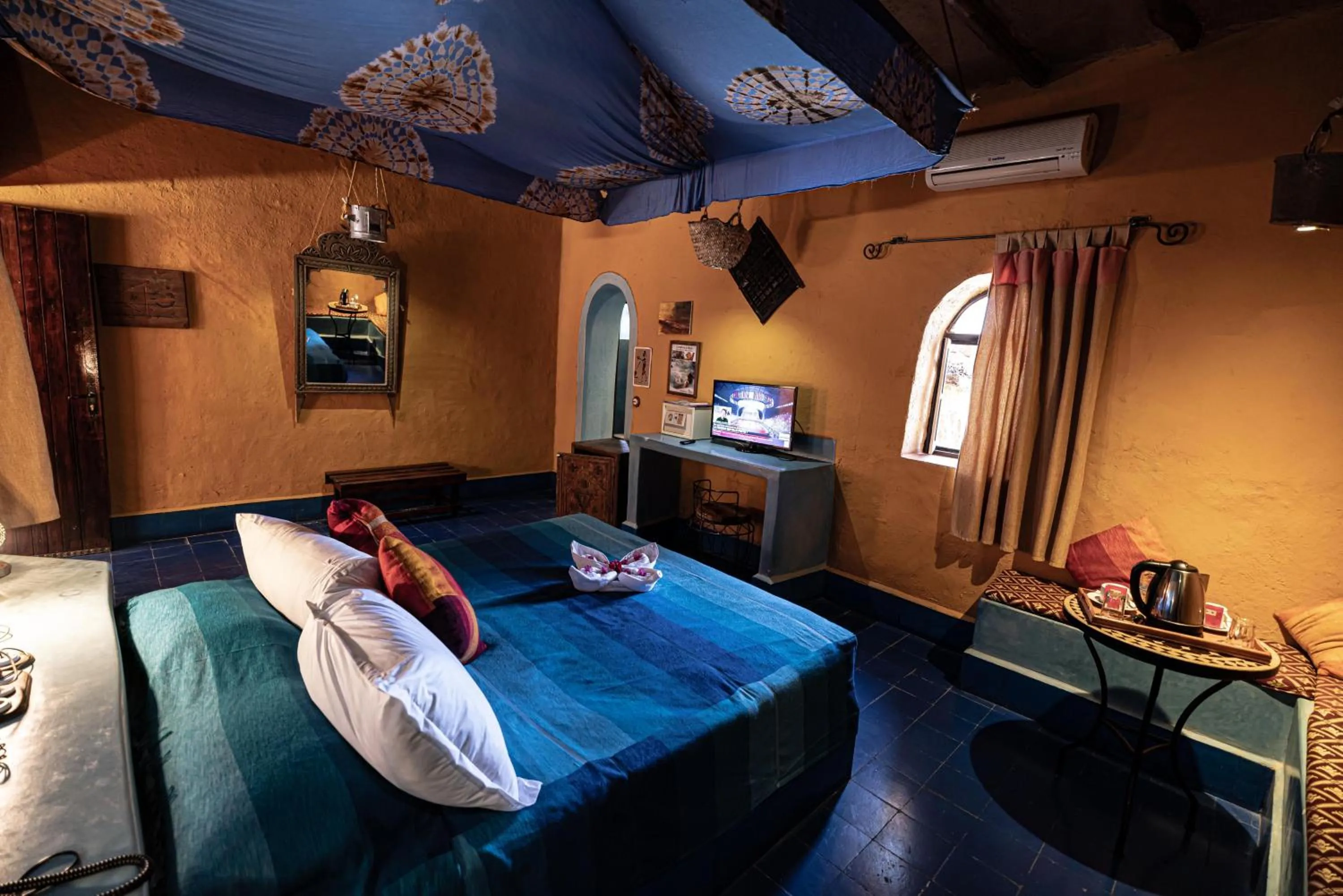 Bed in Kasbah Hotel Tombouctou