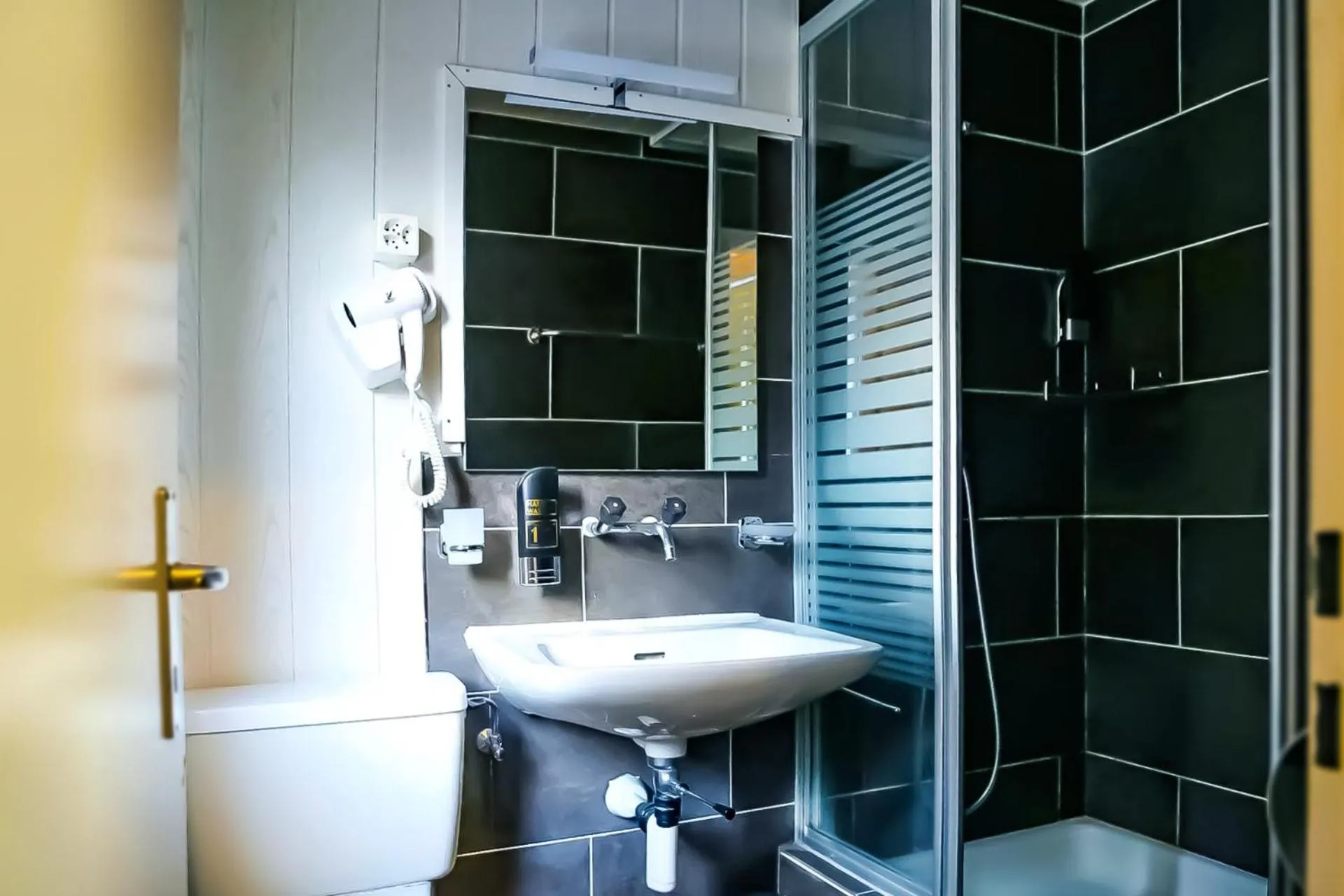 Shower in Hotel Lakeview bei Interlaken