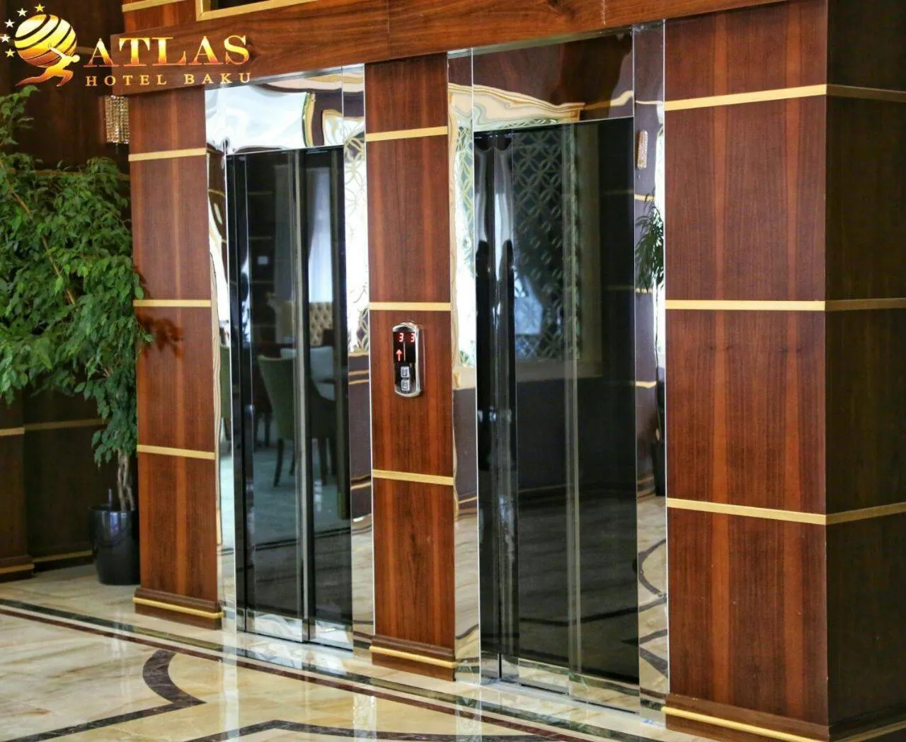 elevator in Atlas Hotel Baku