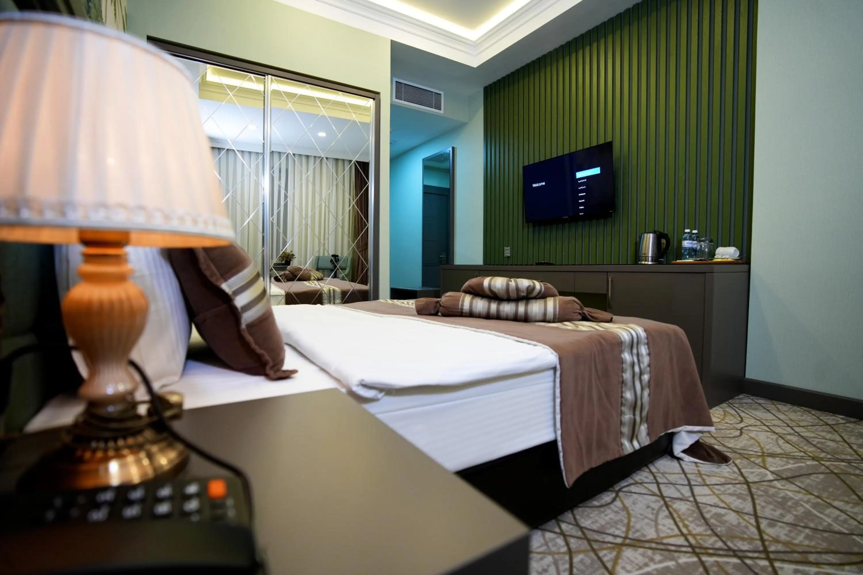 TV and multimedia, Bed in Atlas Hotel Baku