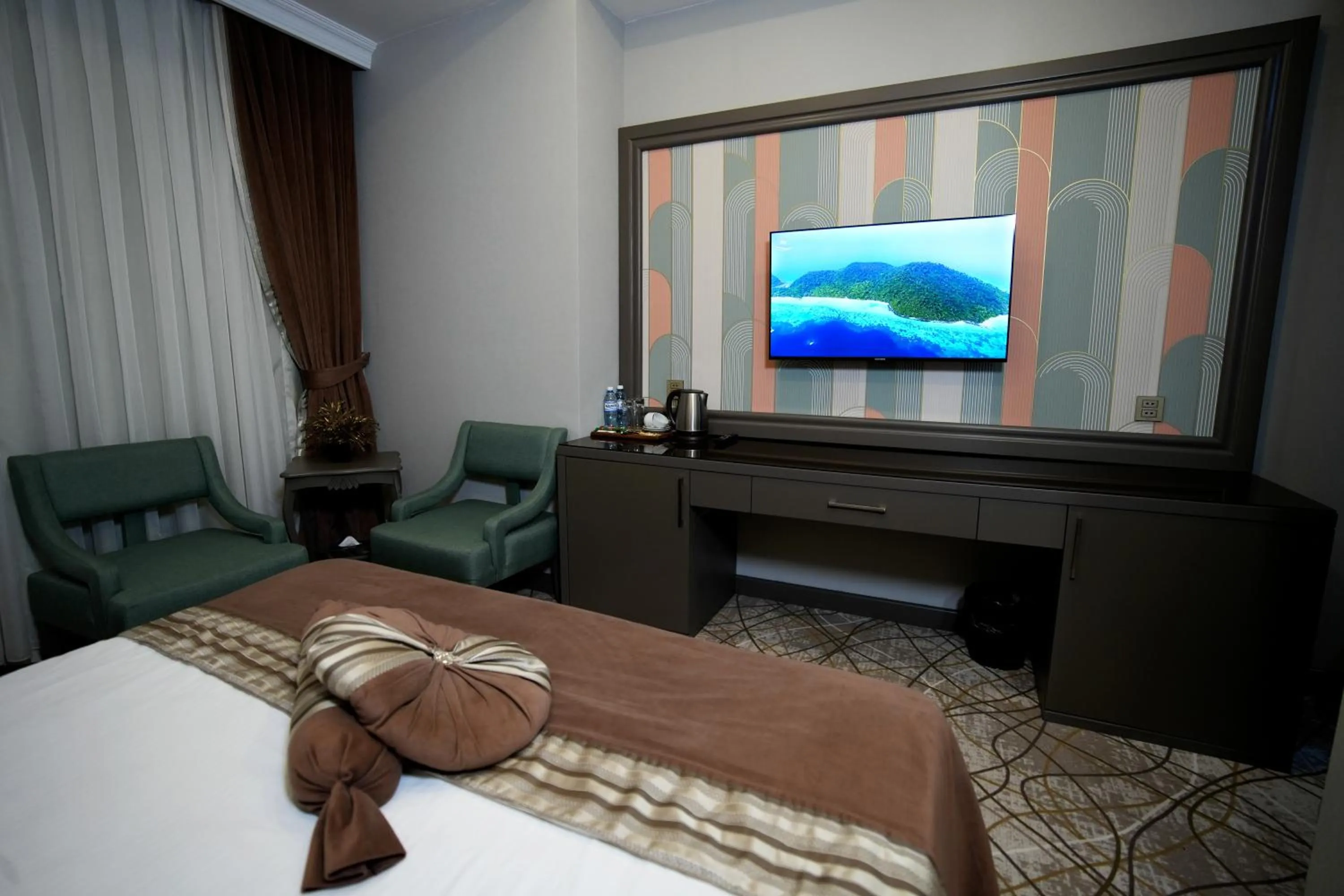 Bed in Atlas Hotel Baku