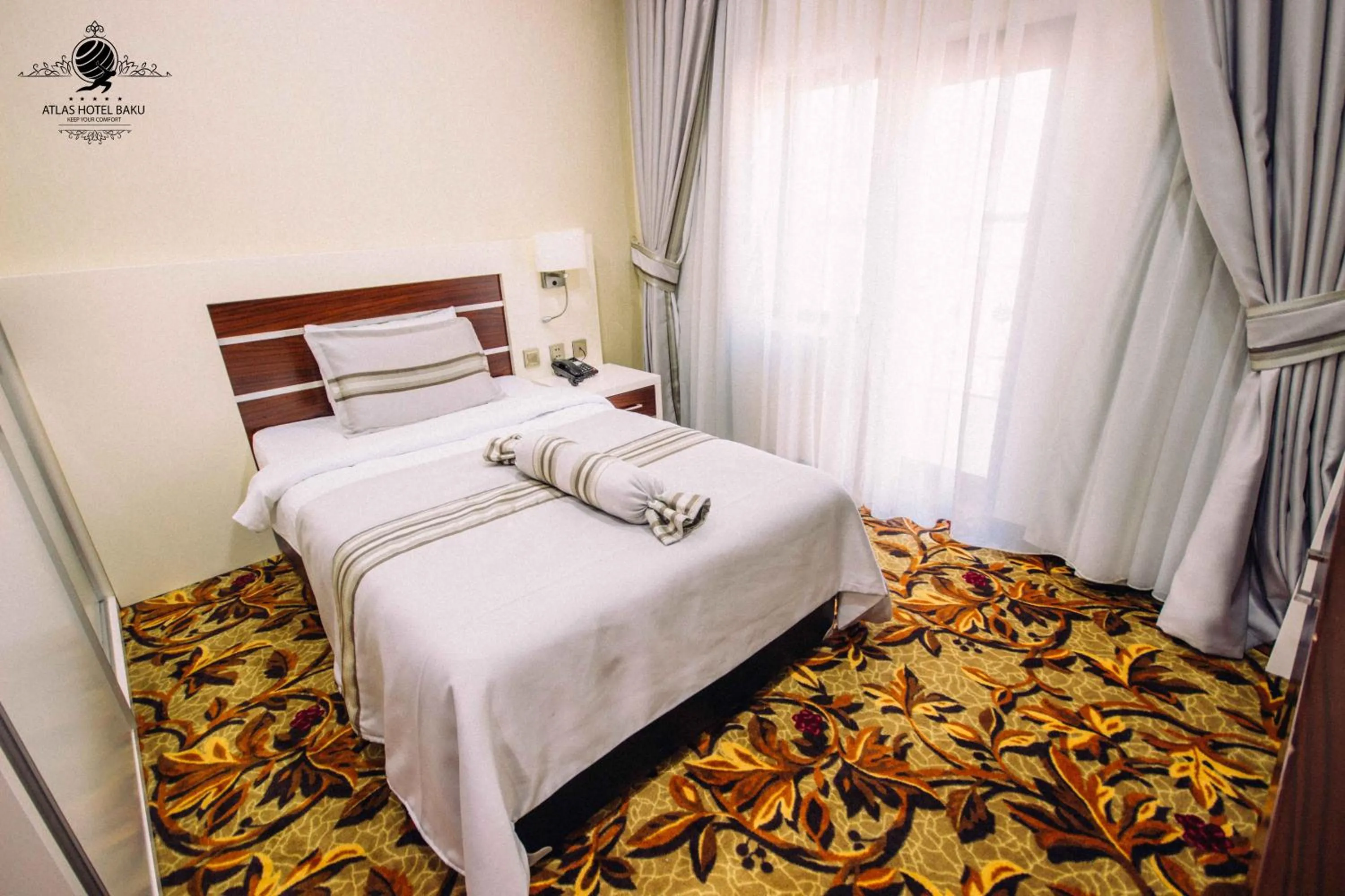 Bed in Atlas Hotel Baku