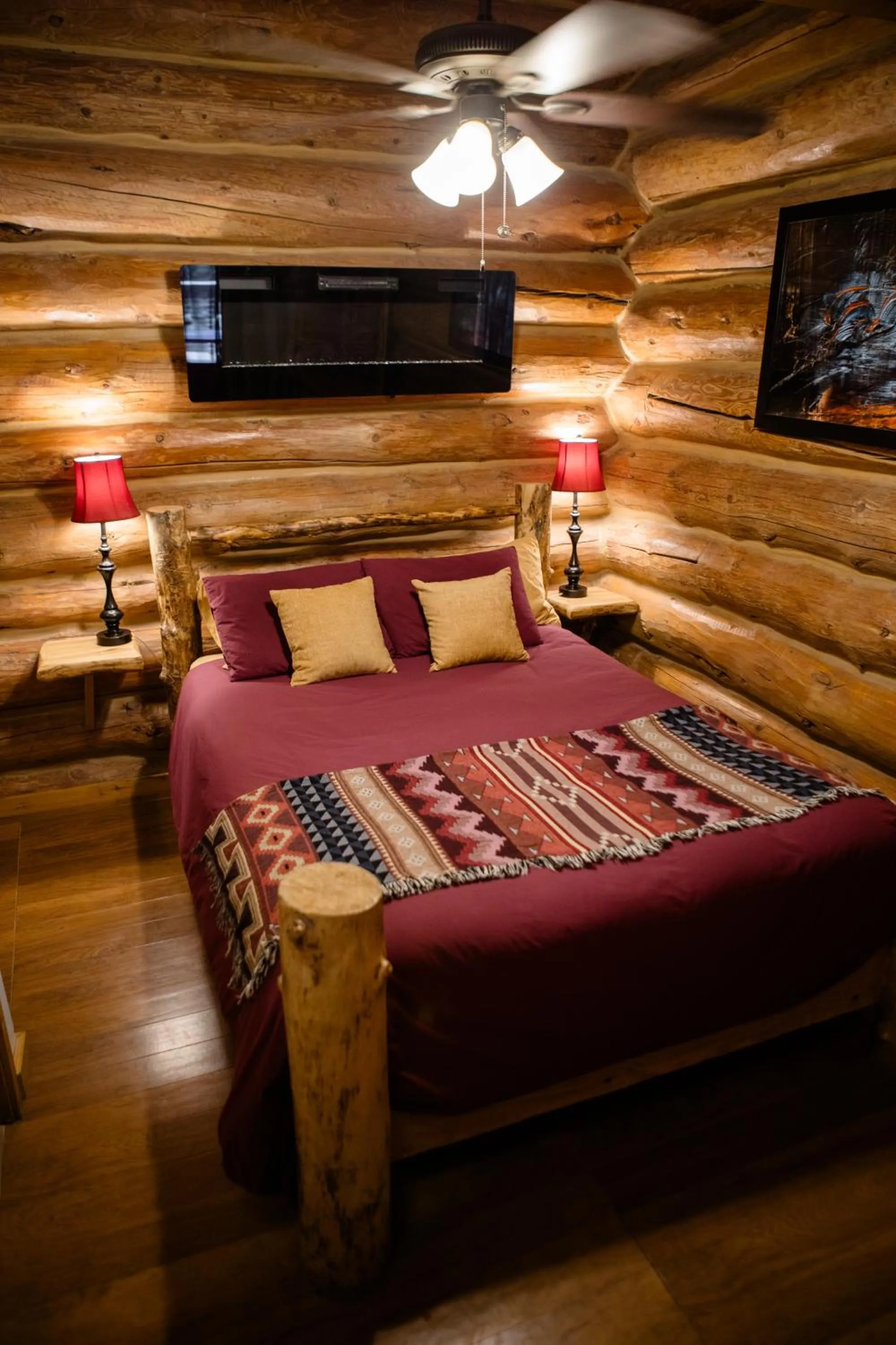 Bed in Boulder Mountain Guest Ranch