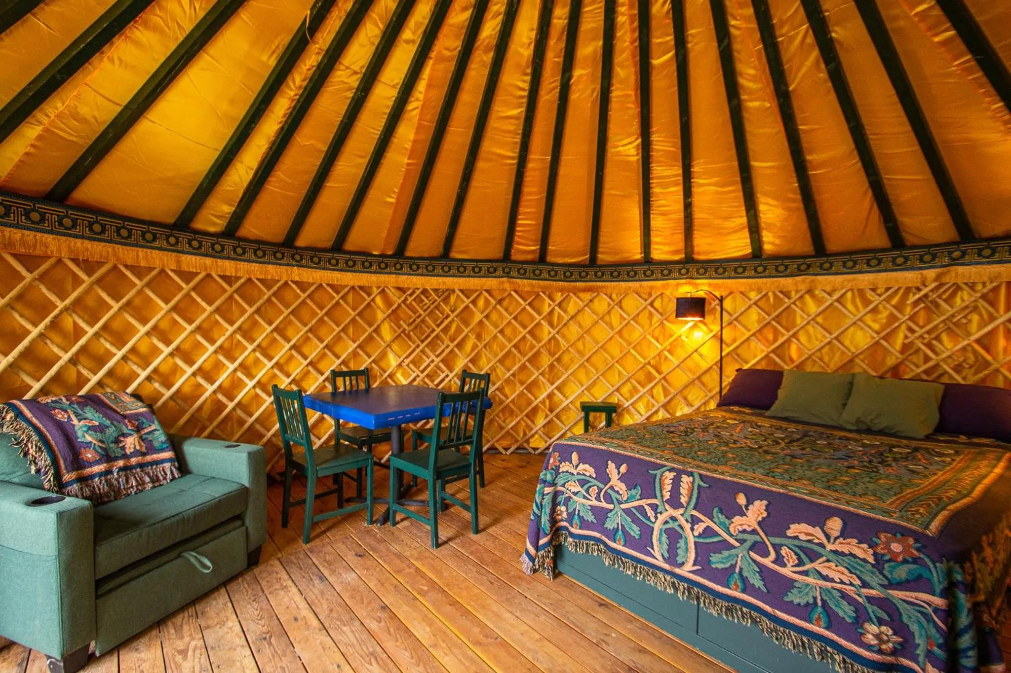 Bed in Boulder Mountain Guest Ranch