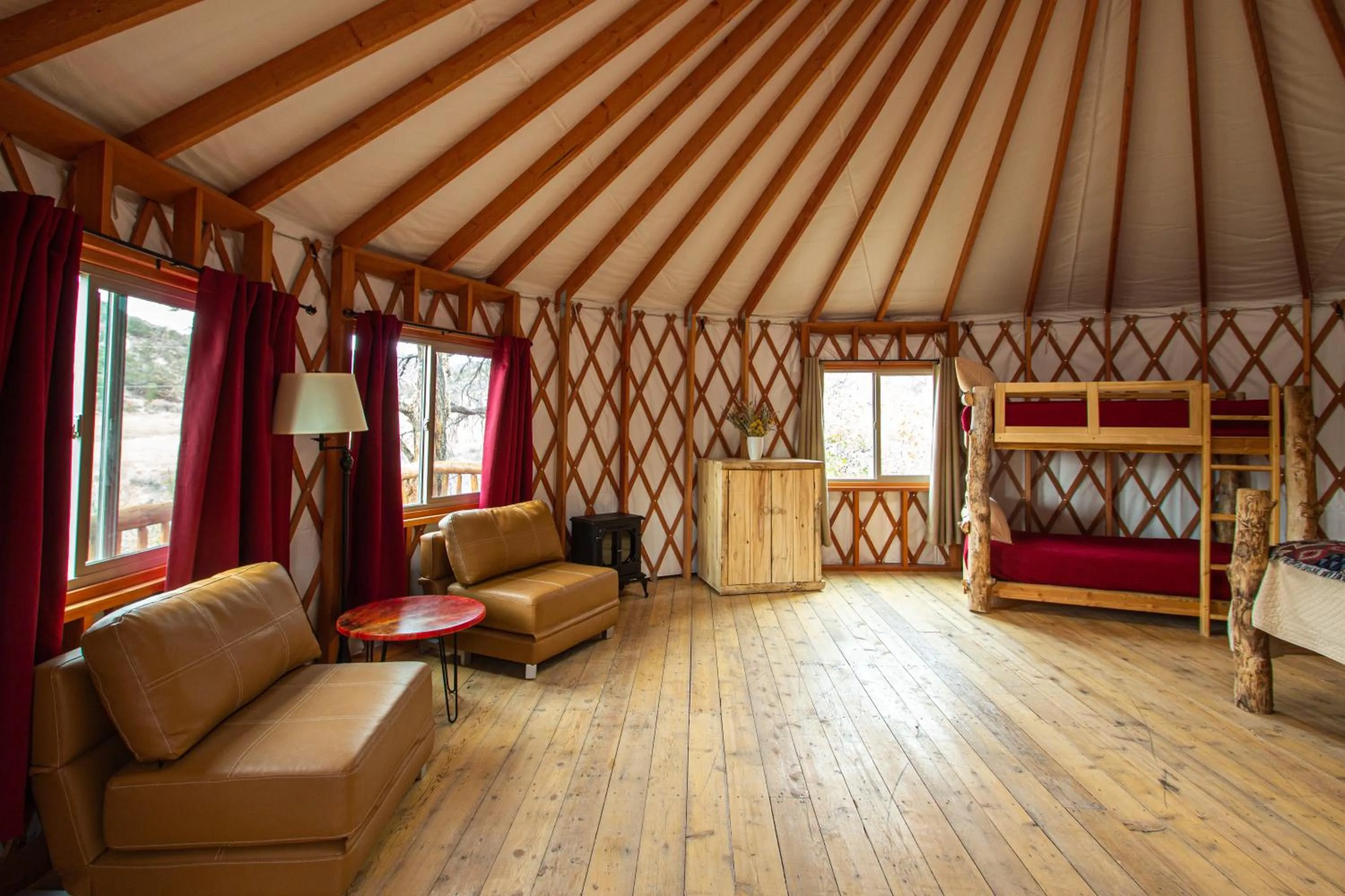Bed in Boulder Mountain Guest Ranch