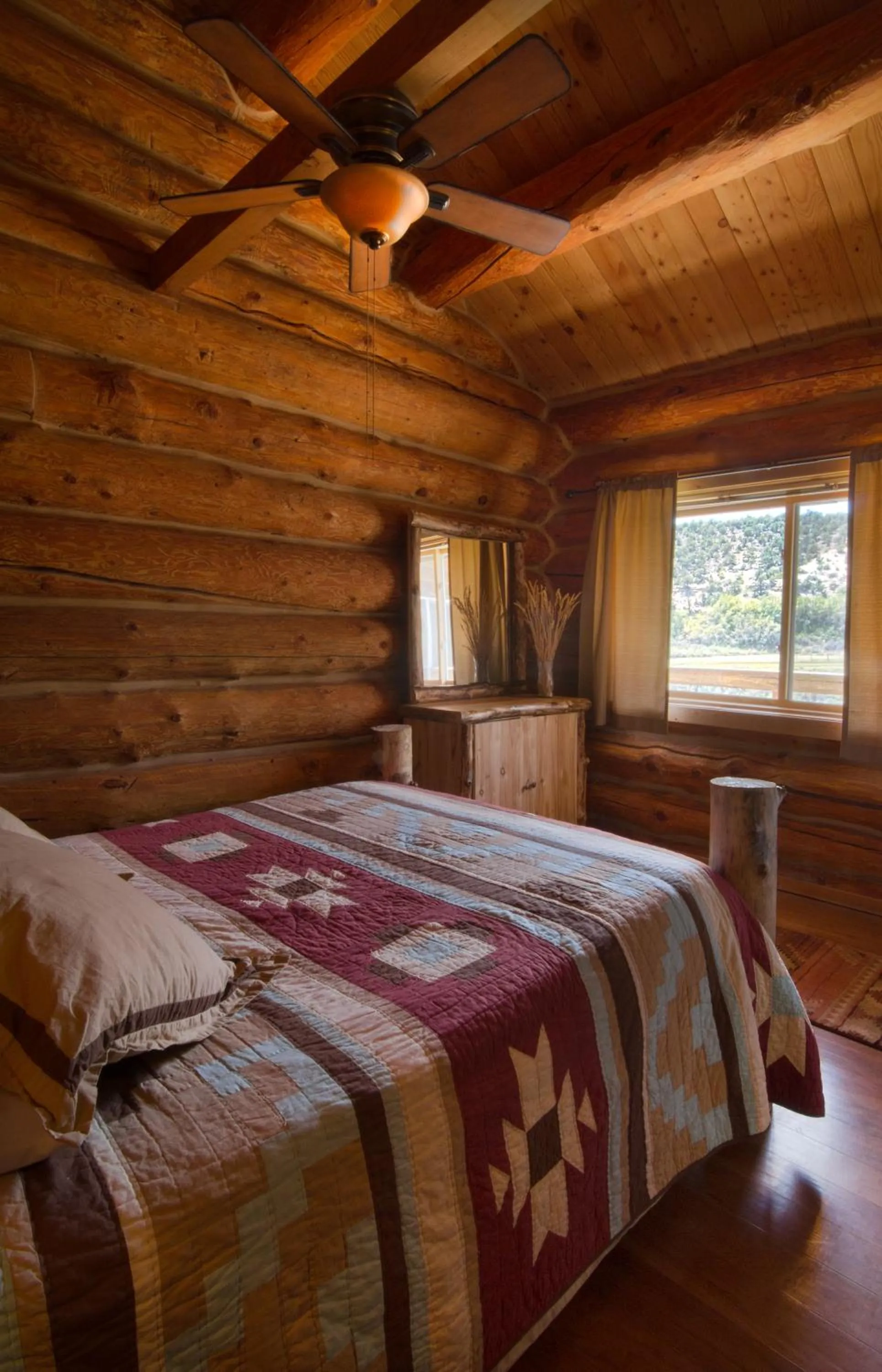 Bed in Boulder Mountain Guest Ranch
