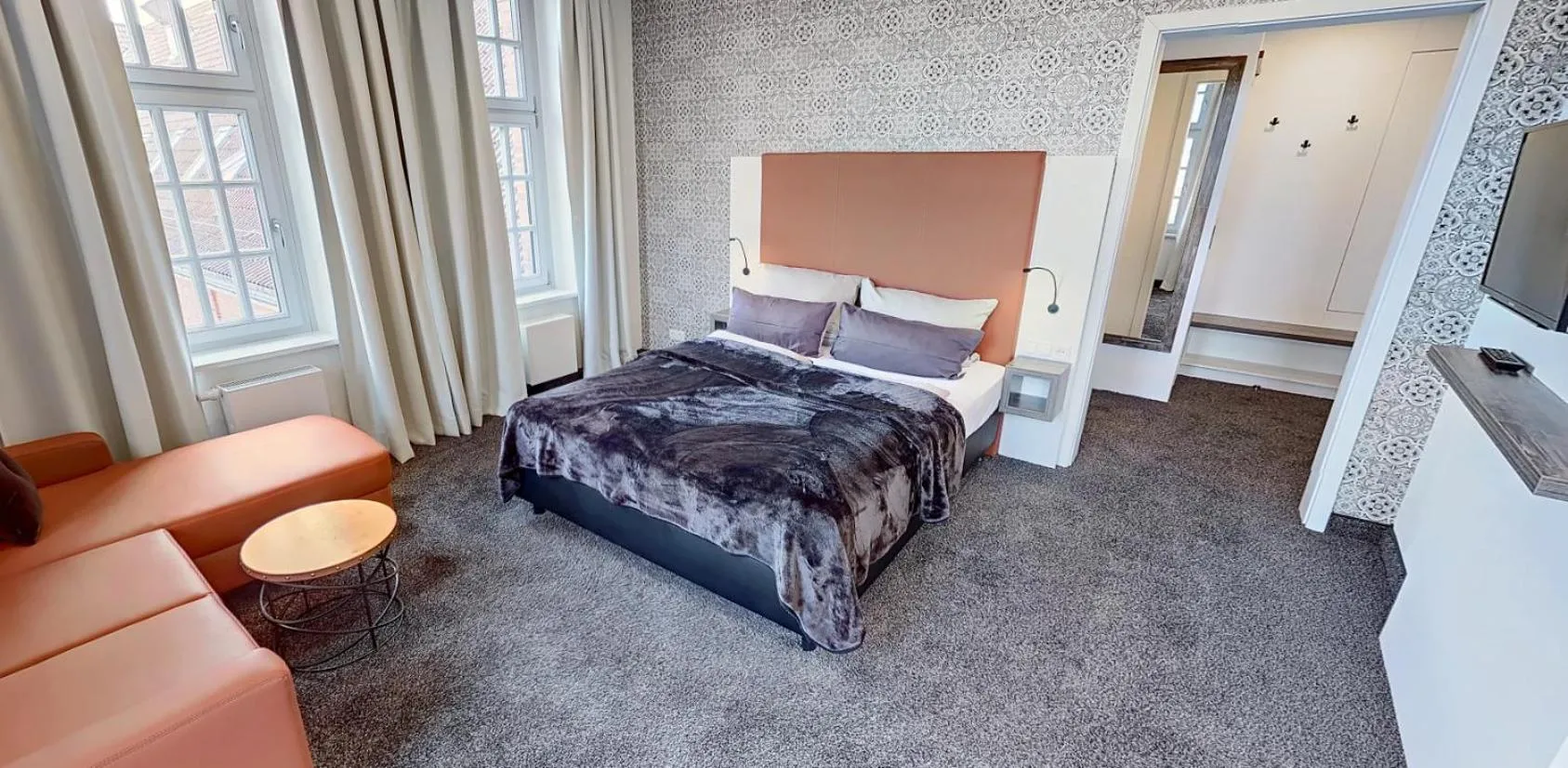 Photo of the whole room, Bed in Boardinghouse Emden