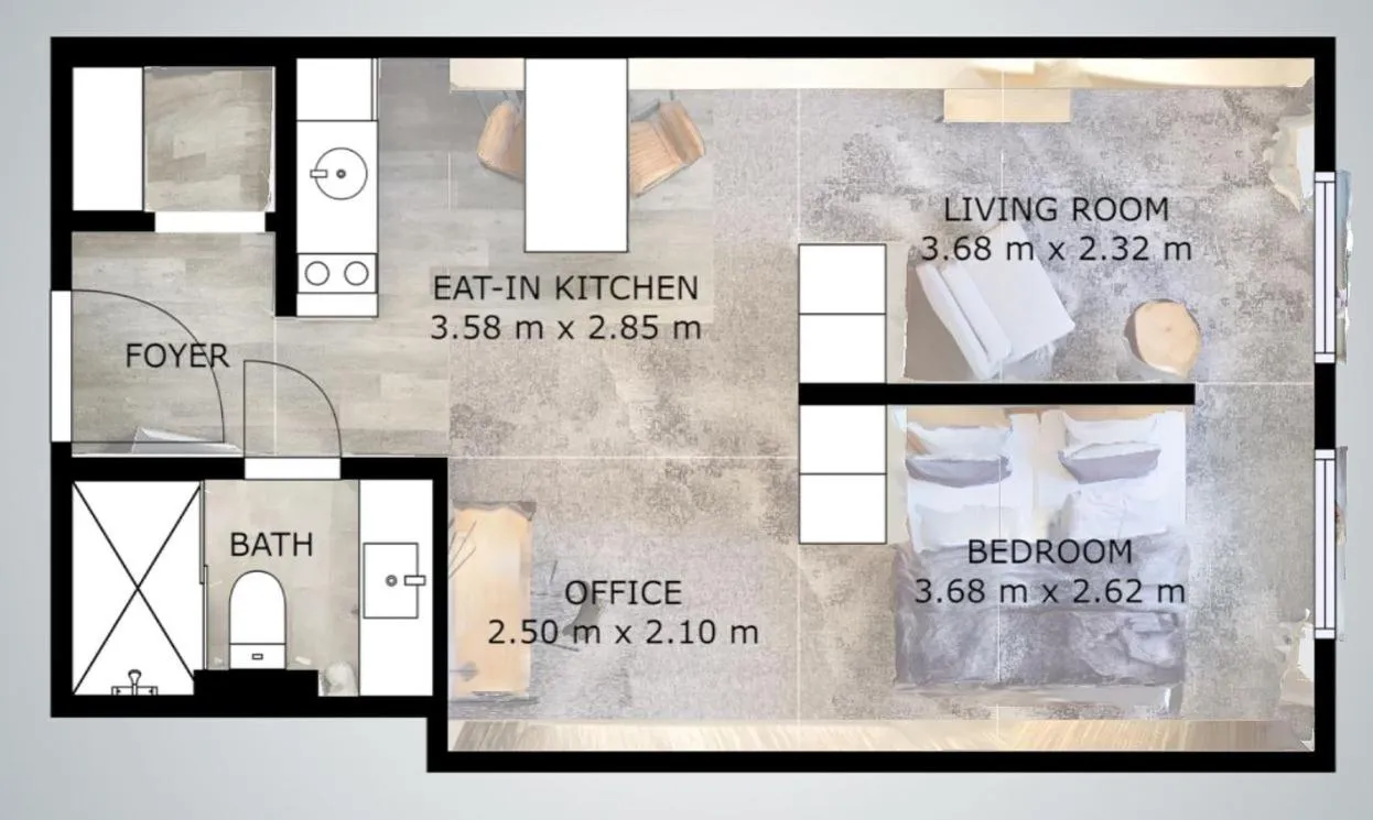 Floor plan in Boardinghouse Emden