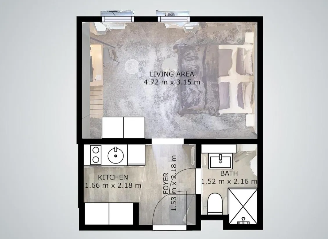 Floor plan in Boardinghouse Emden