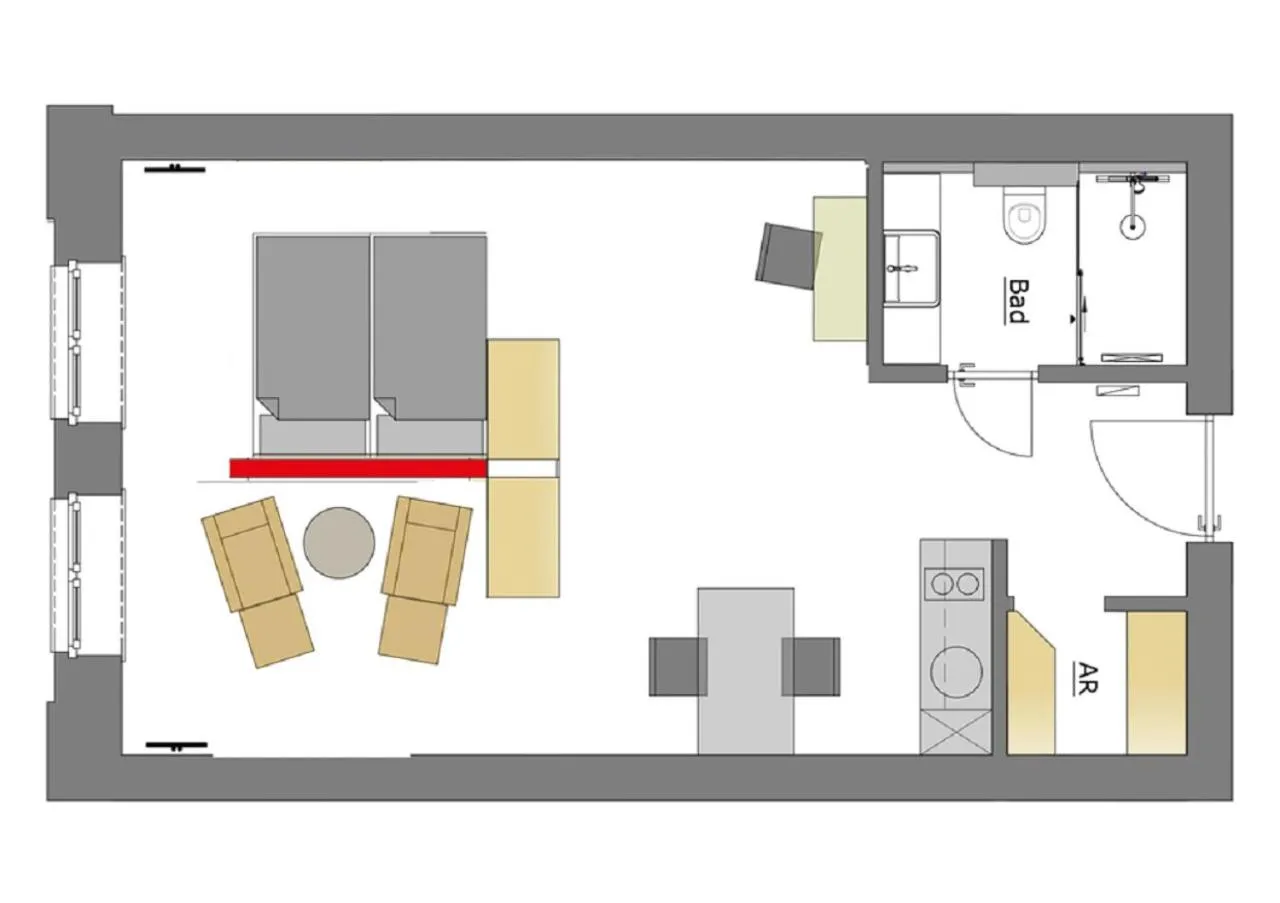 Photo of the whole room in Boardinghouse Emden