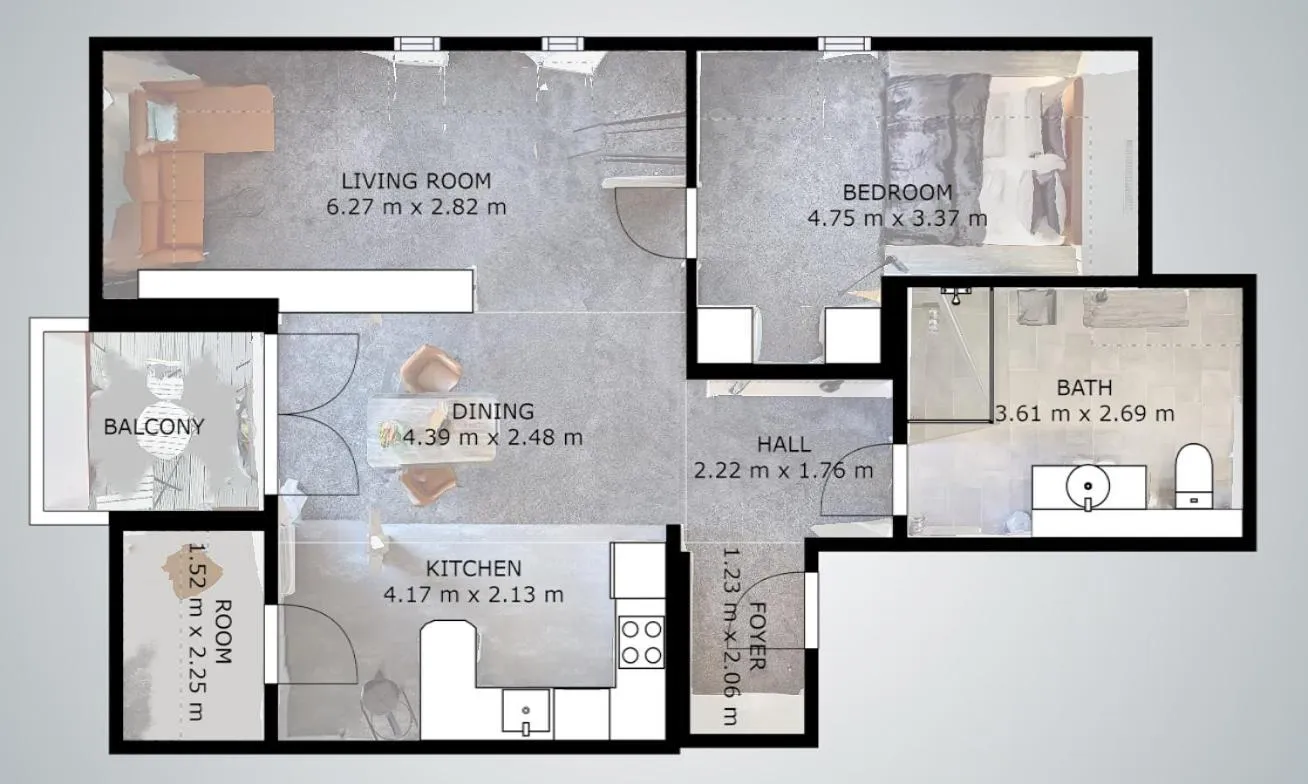 Floor plan in Boardinghouse Emden