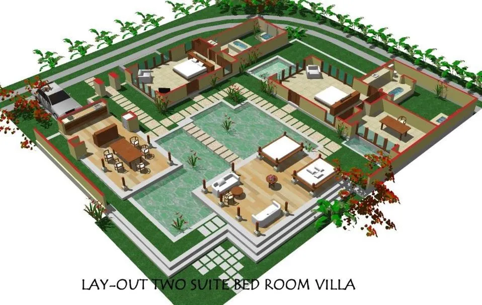 Floor plan in Natah Bale Villas