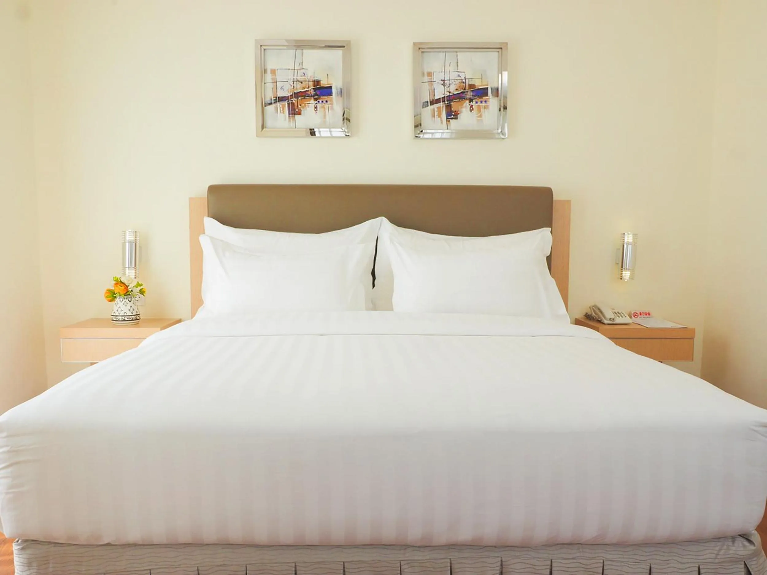 Bed in d'primahotel Airport Jakarta 2