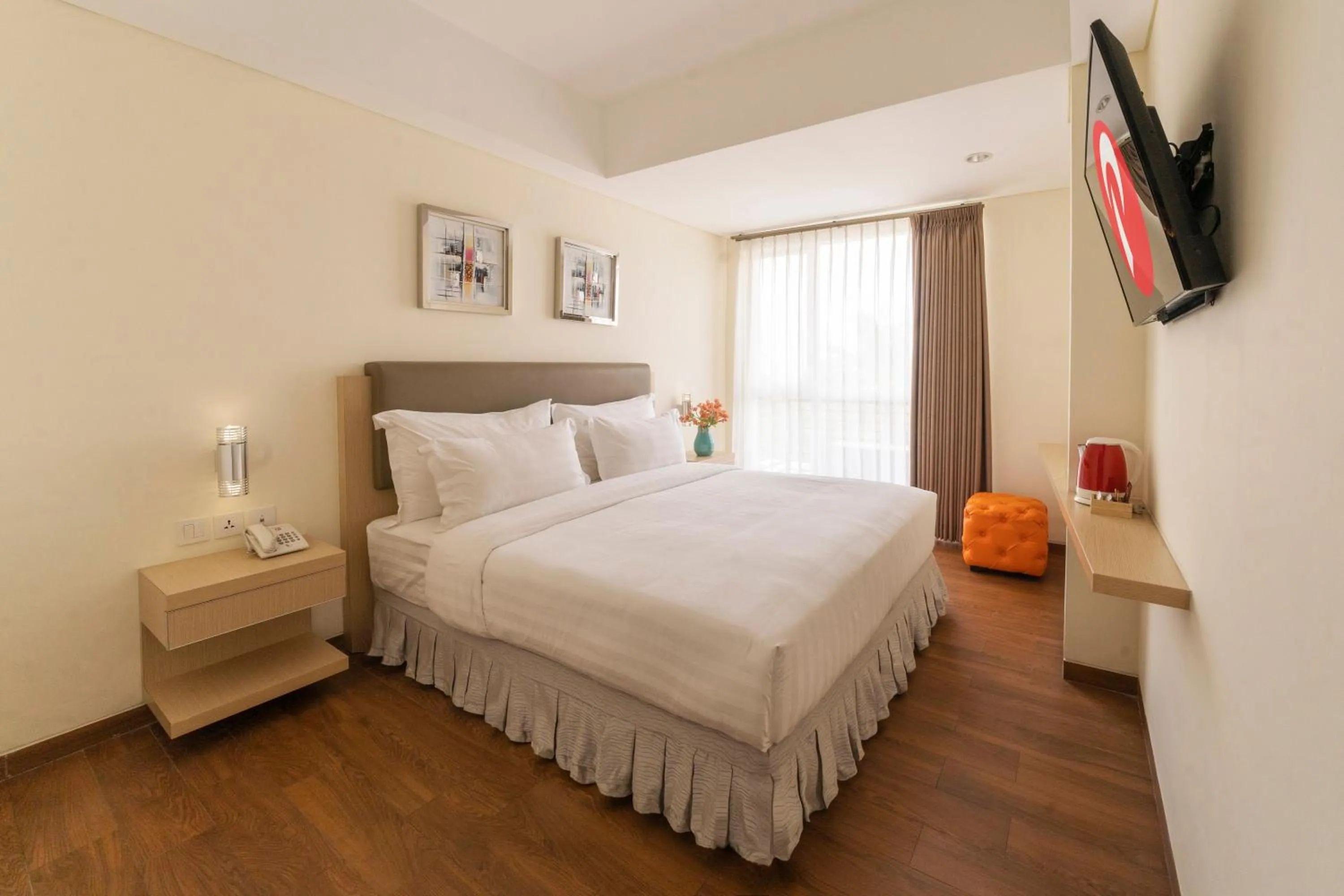 Bed in d'primahotel Airport Jakarta 2