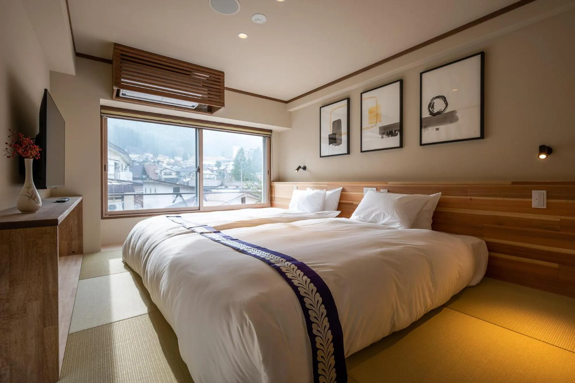 View (from property/room), Bed in Kawamotoya