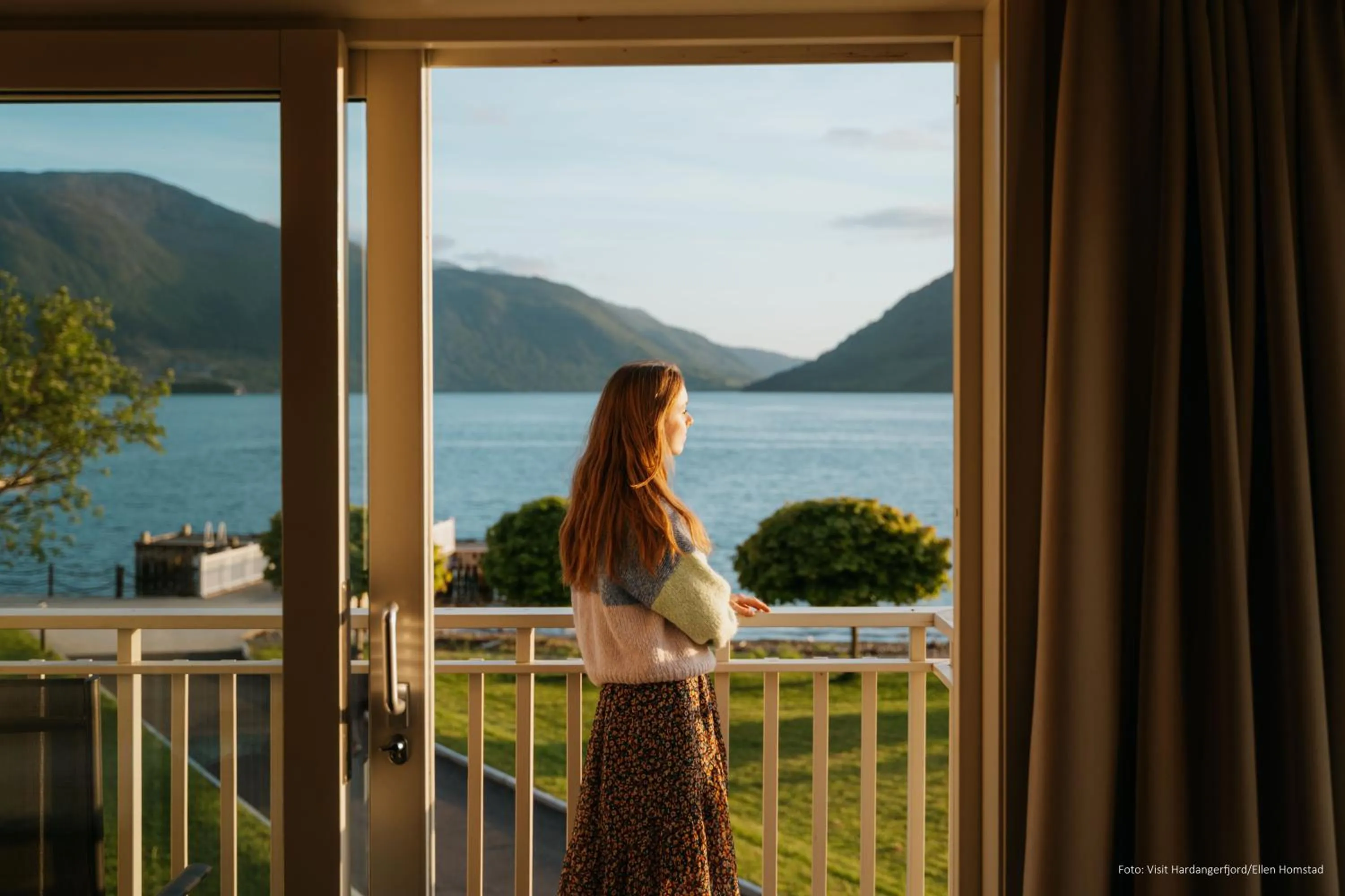 View (from property/room) in Rosendal Fjordhotel