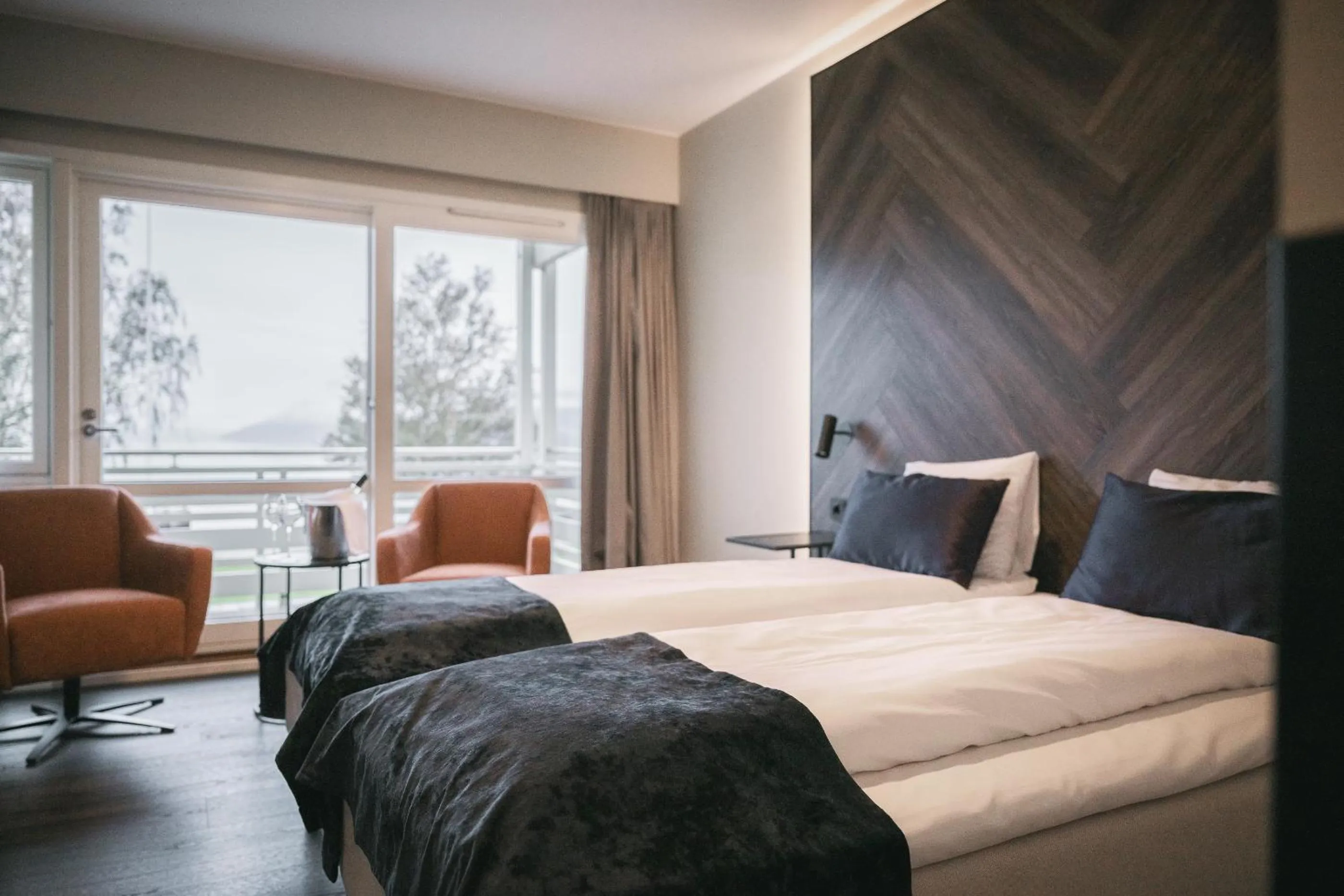 Photo of the whole room, Bed in Rosendal Fjordhotel