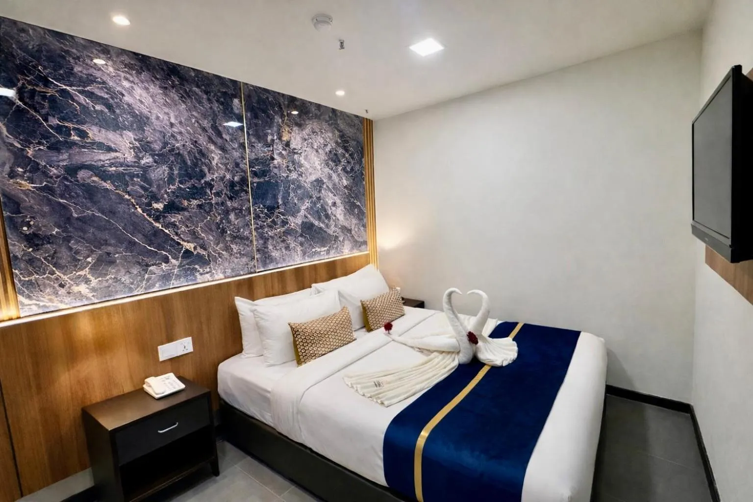 Bed in Swiss Hotel Kuala Lumpur