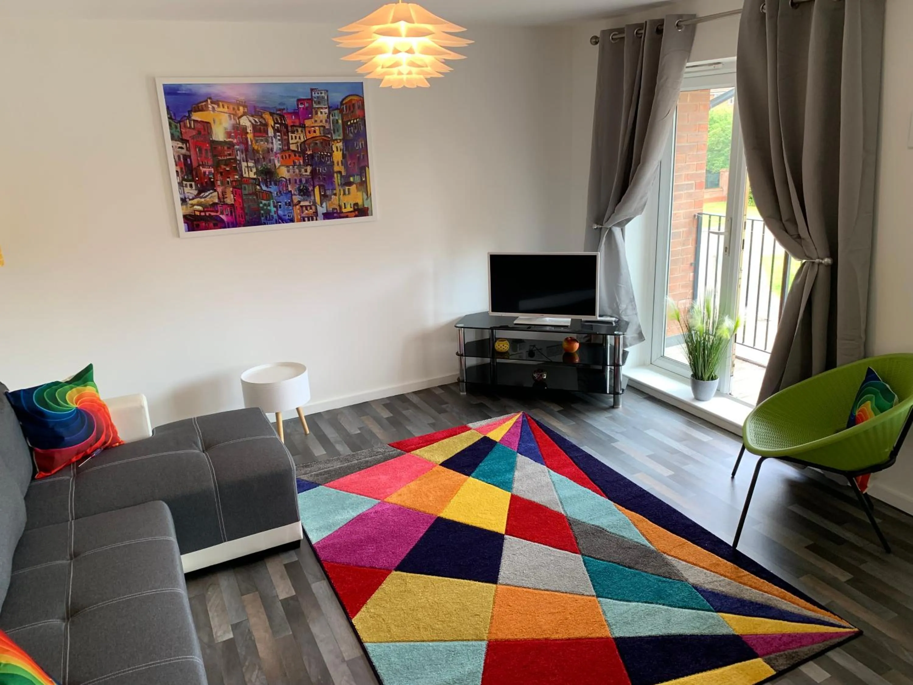 Living room in Grand Central Littleover Deluxe Apartments