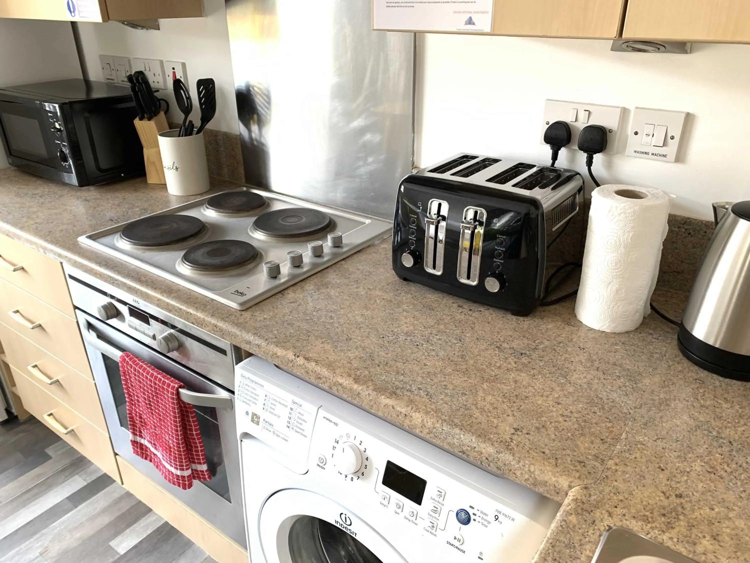 Kitchen or kitchenette in Grand Central Littleover Deluxe Apartments