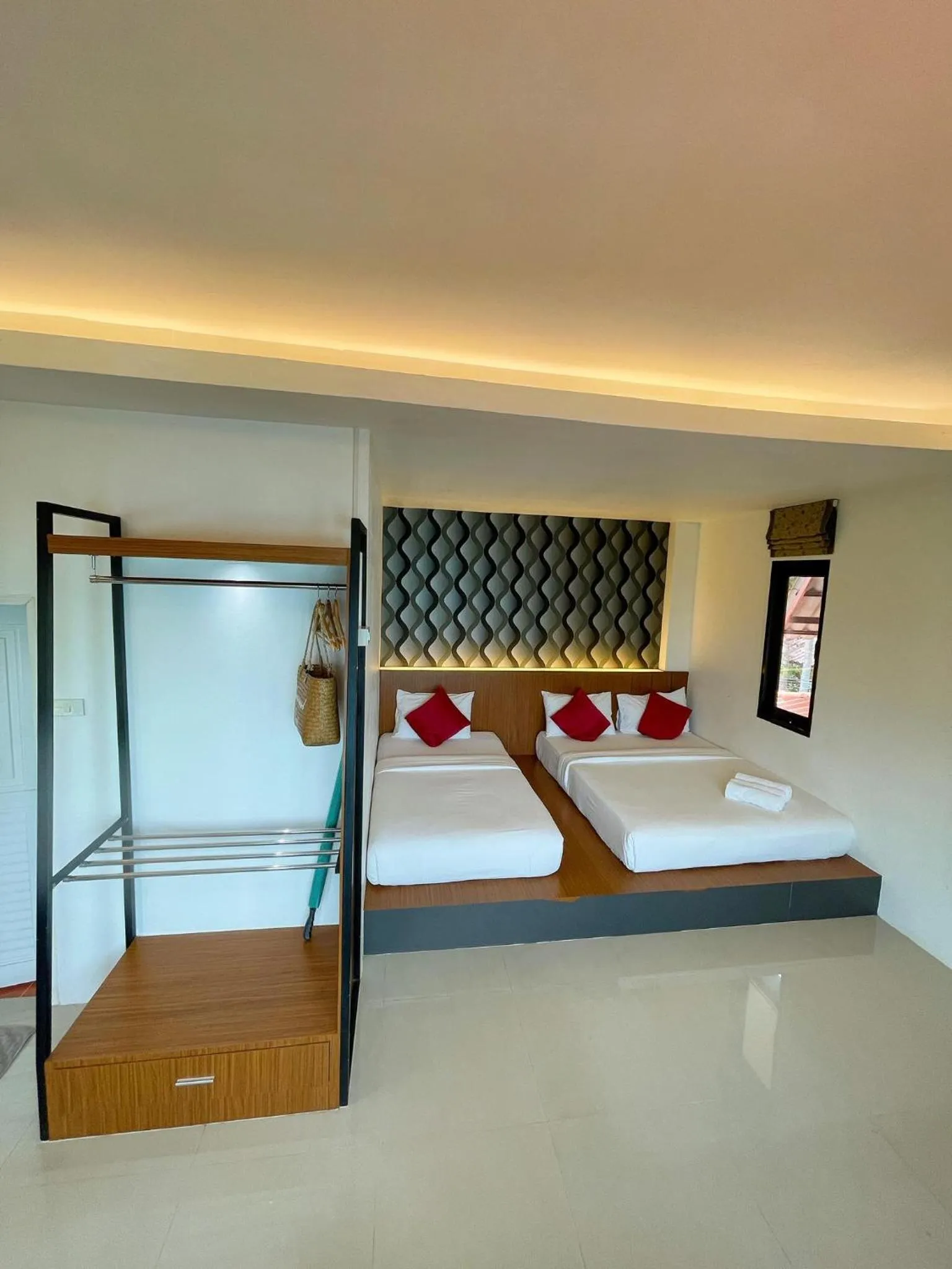 Bed in Vimarn Samed Resort