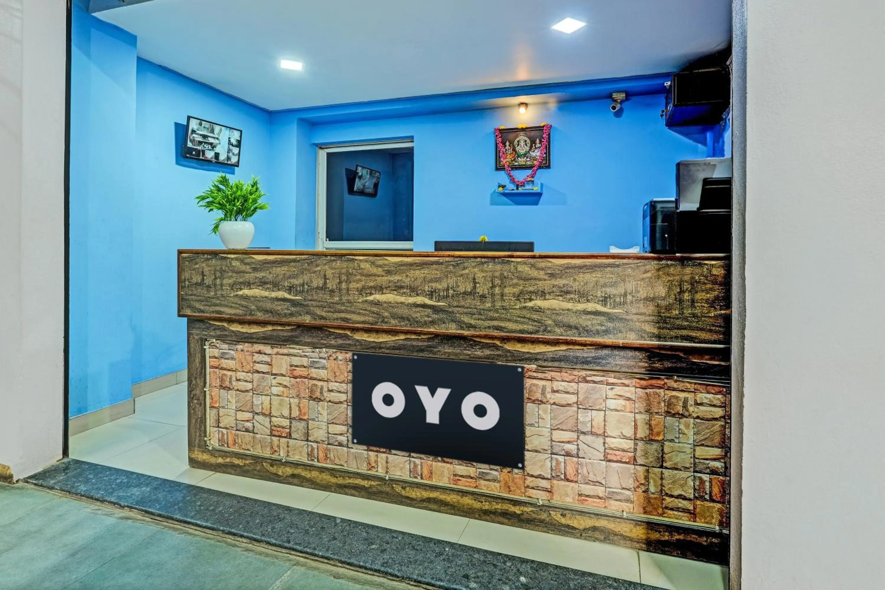 Lobby or reception in Hotel O Skylark Service Apartment