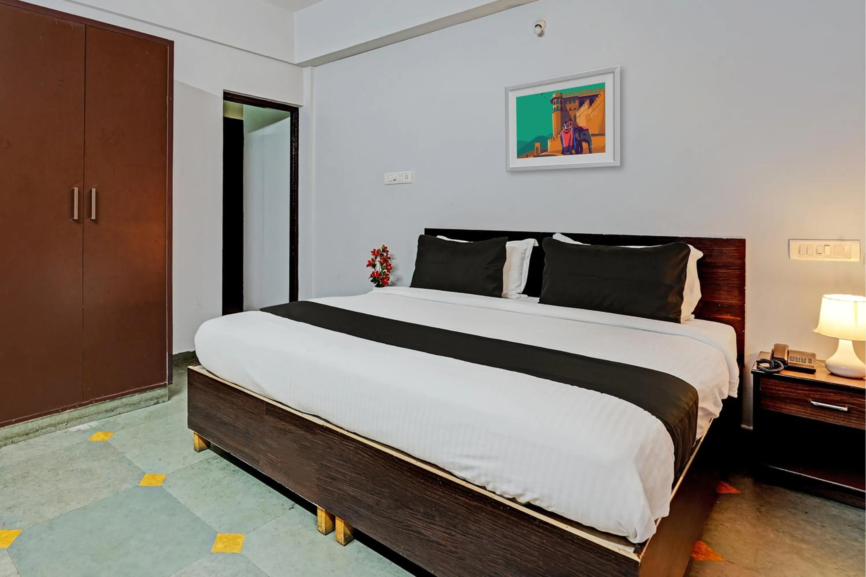 Bedroom in Hotel O Skylark Service Apartment