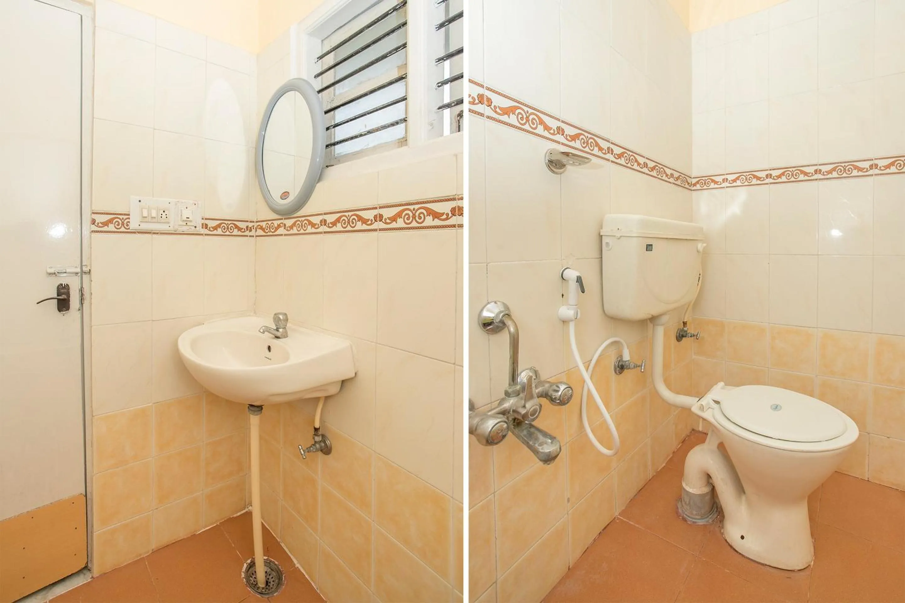 Bathroom in Hotel O Sai Kuteer Near Ragigudda Sri Prasanna Anjaneyaswamy Temple