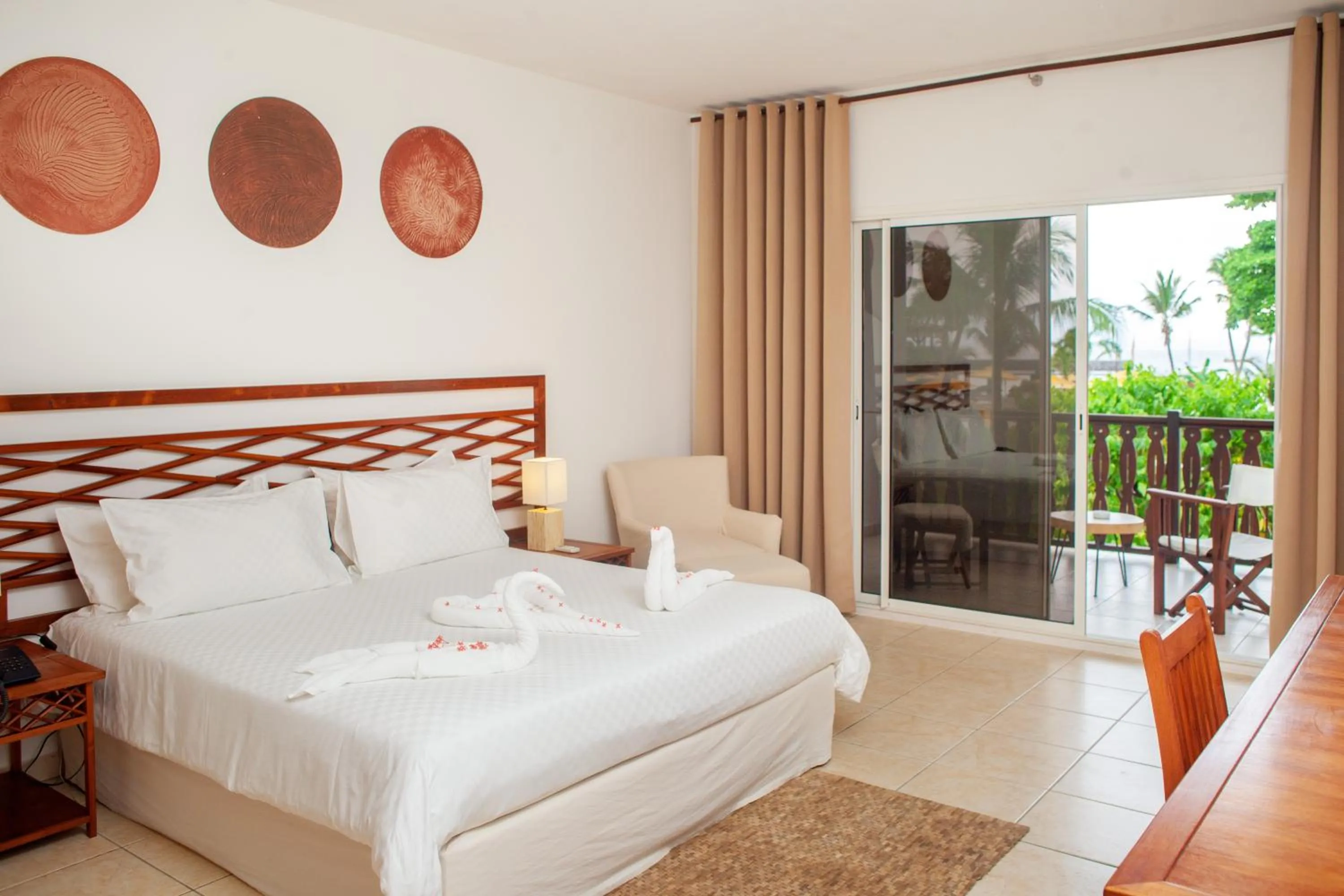 Bed in Royal Beach Hôtel