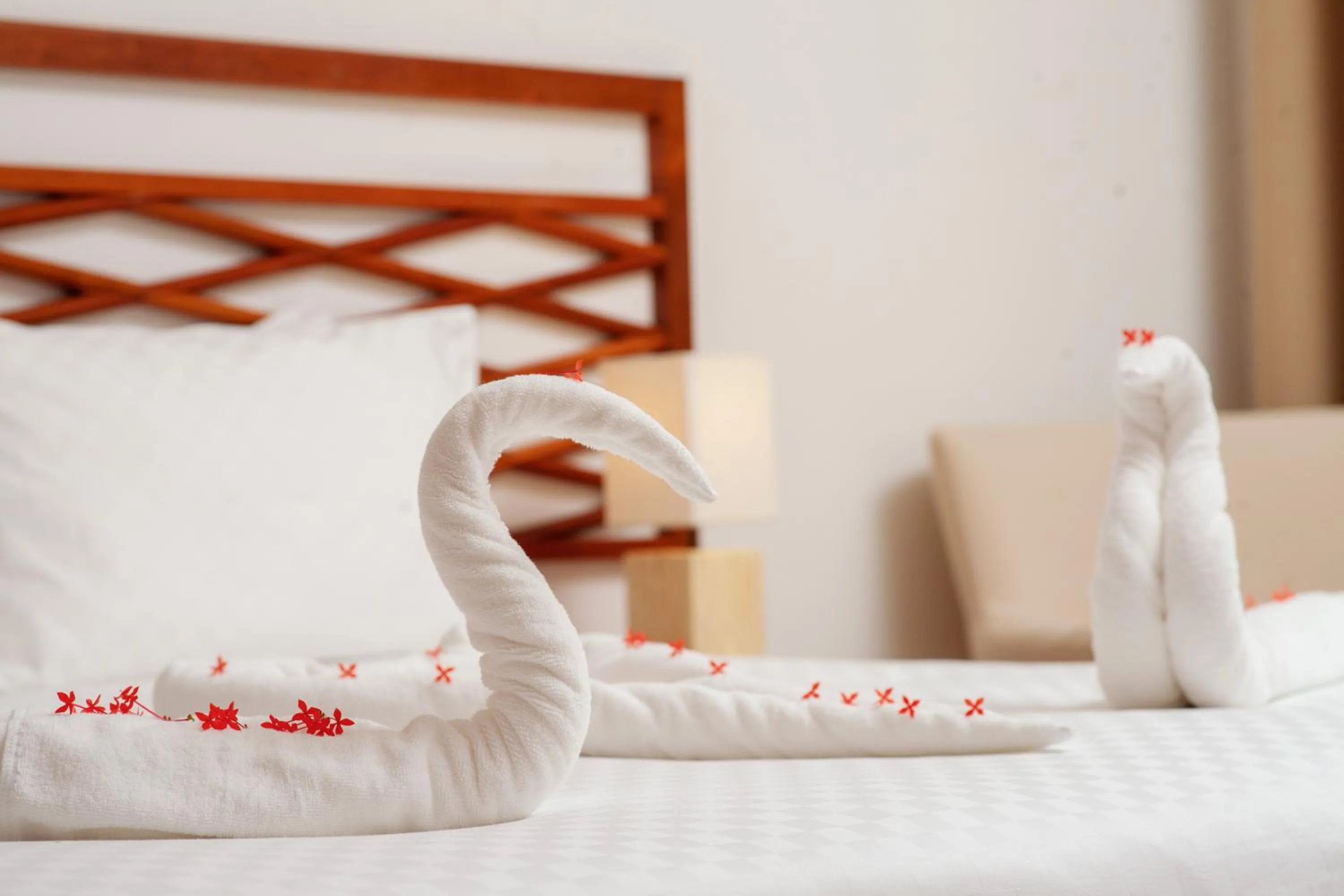 Bed in Royal Beach Hôtel